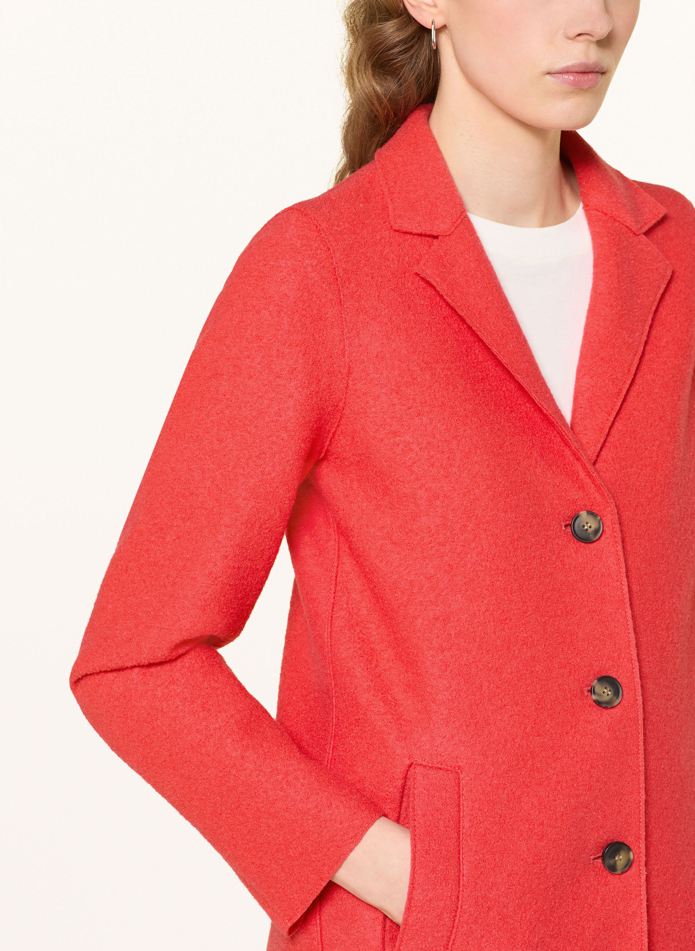 Thumbnail - Oui Wollmantel pink