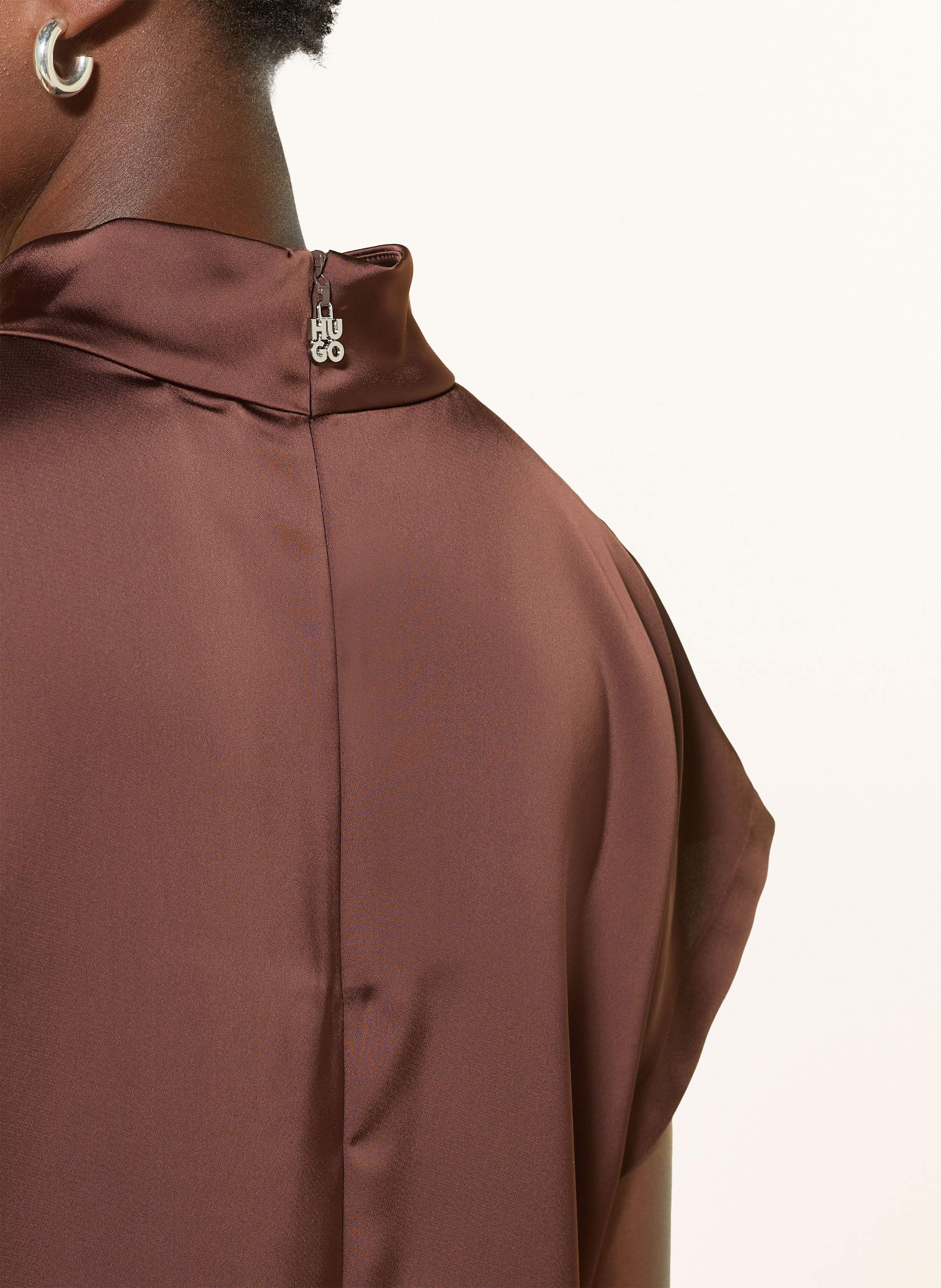 Thumbnail - Hugo Blusentop Caneli-1 Aus Satin braun