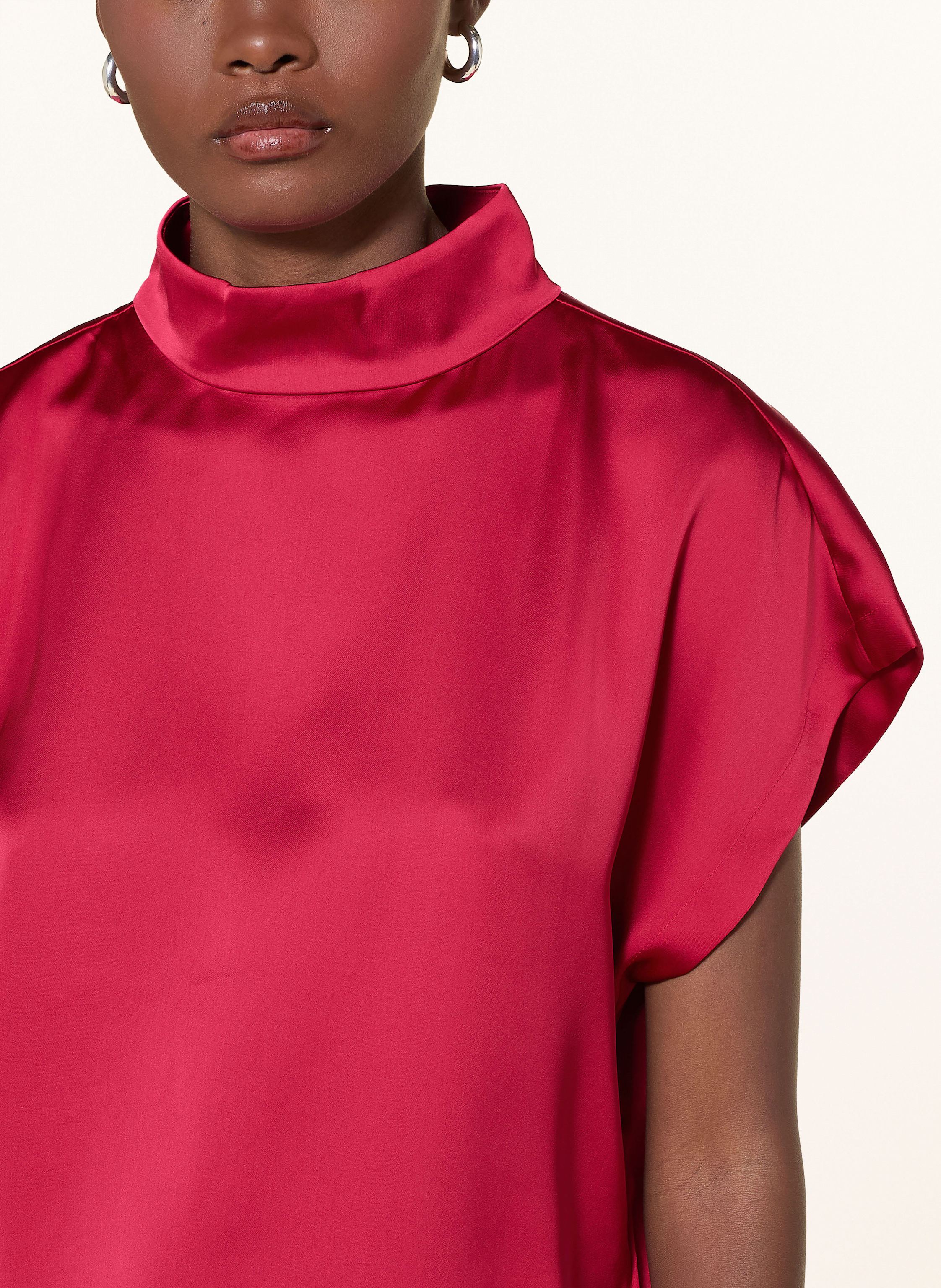 Thumbnail - Hugo Blusentop Caneli-1 Aus Satin rot