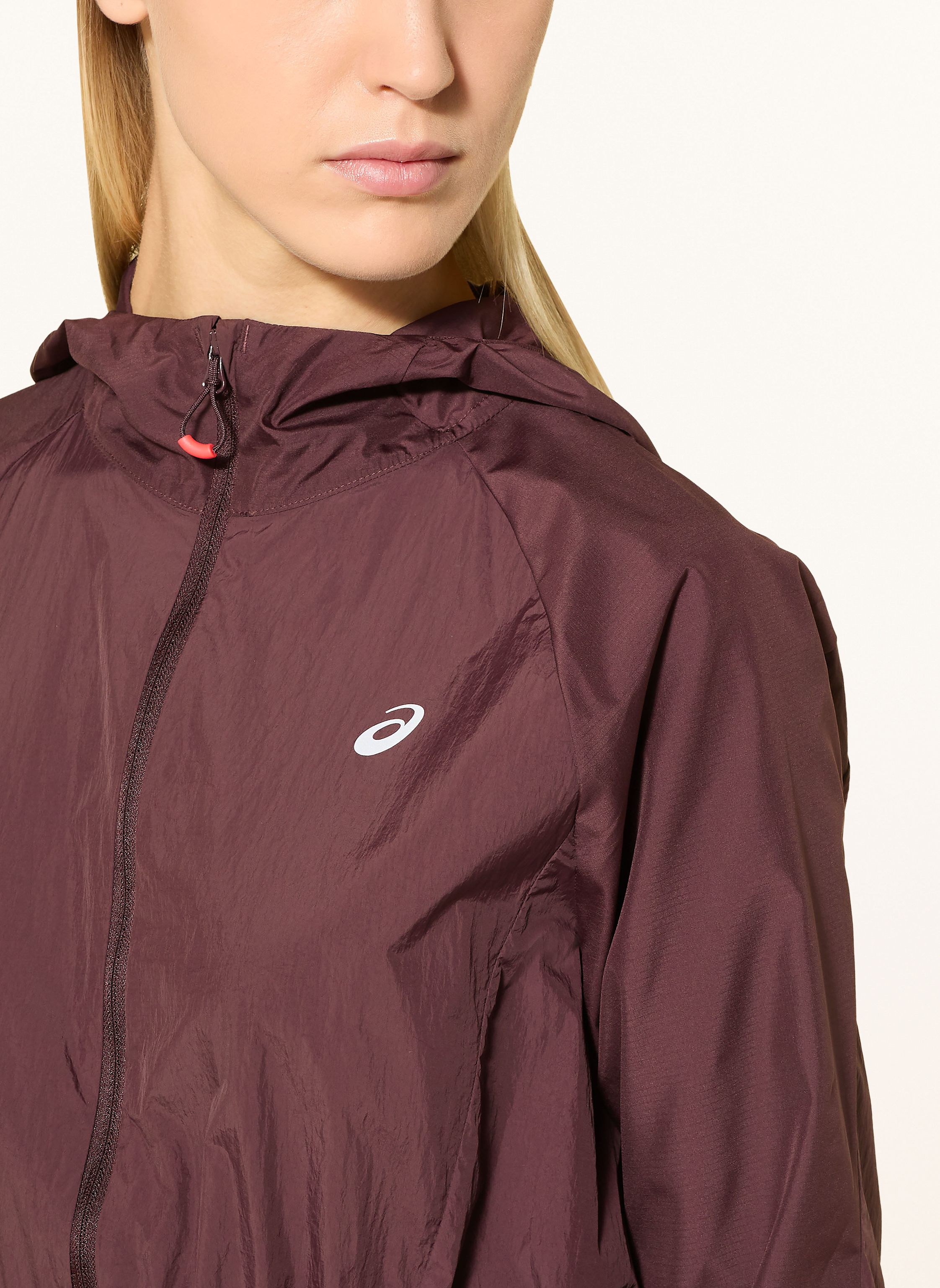 Thumbnail - Asics Laufjacke Road rot