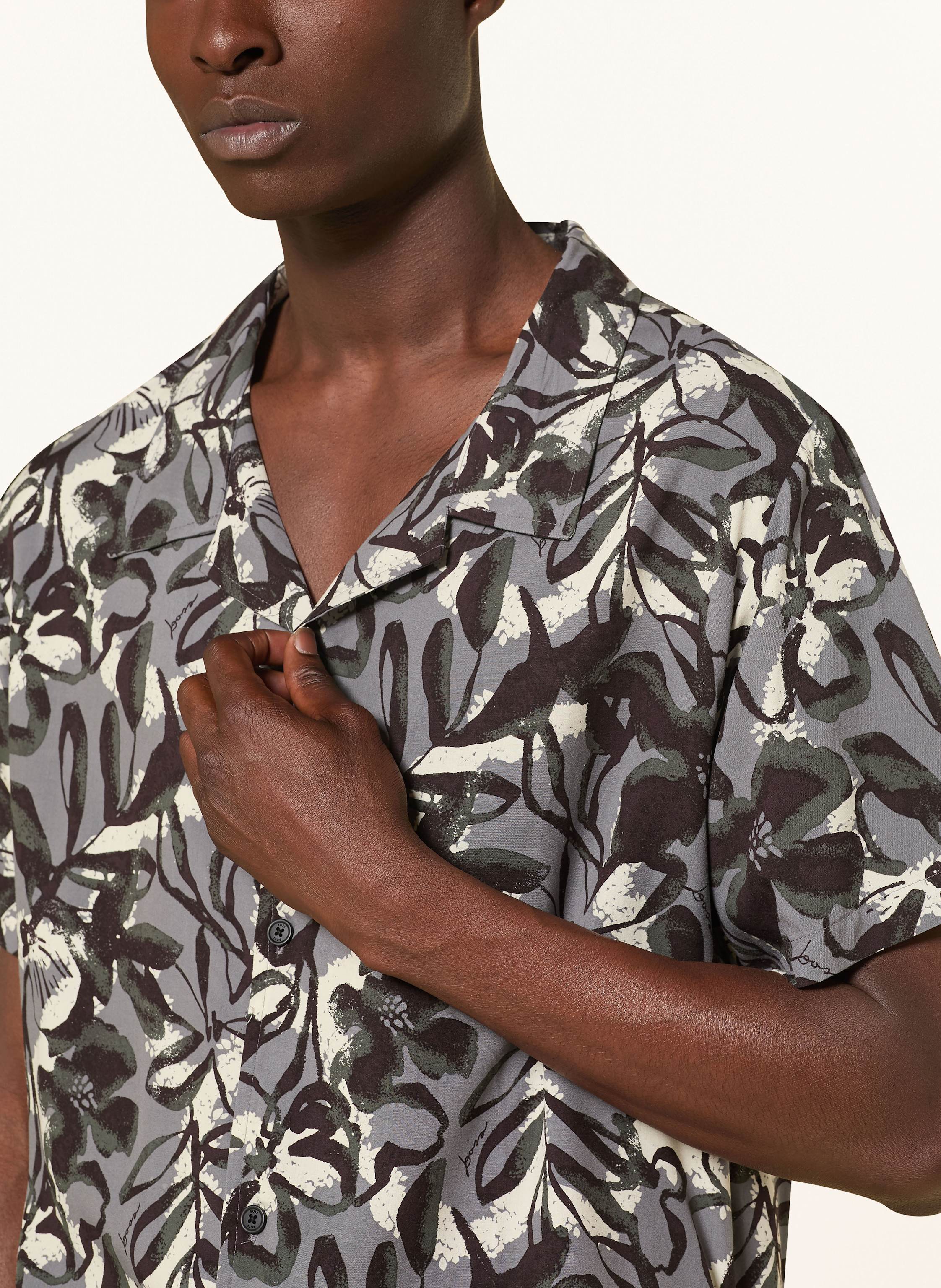 Thumbnail - Boss Resorthemd Beach Comfort Fit grau