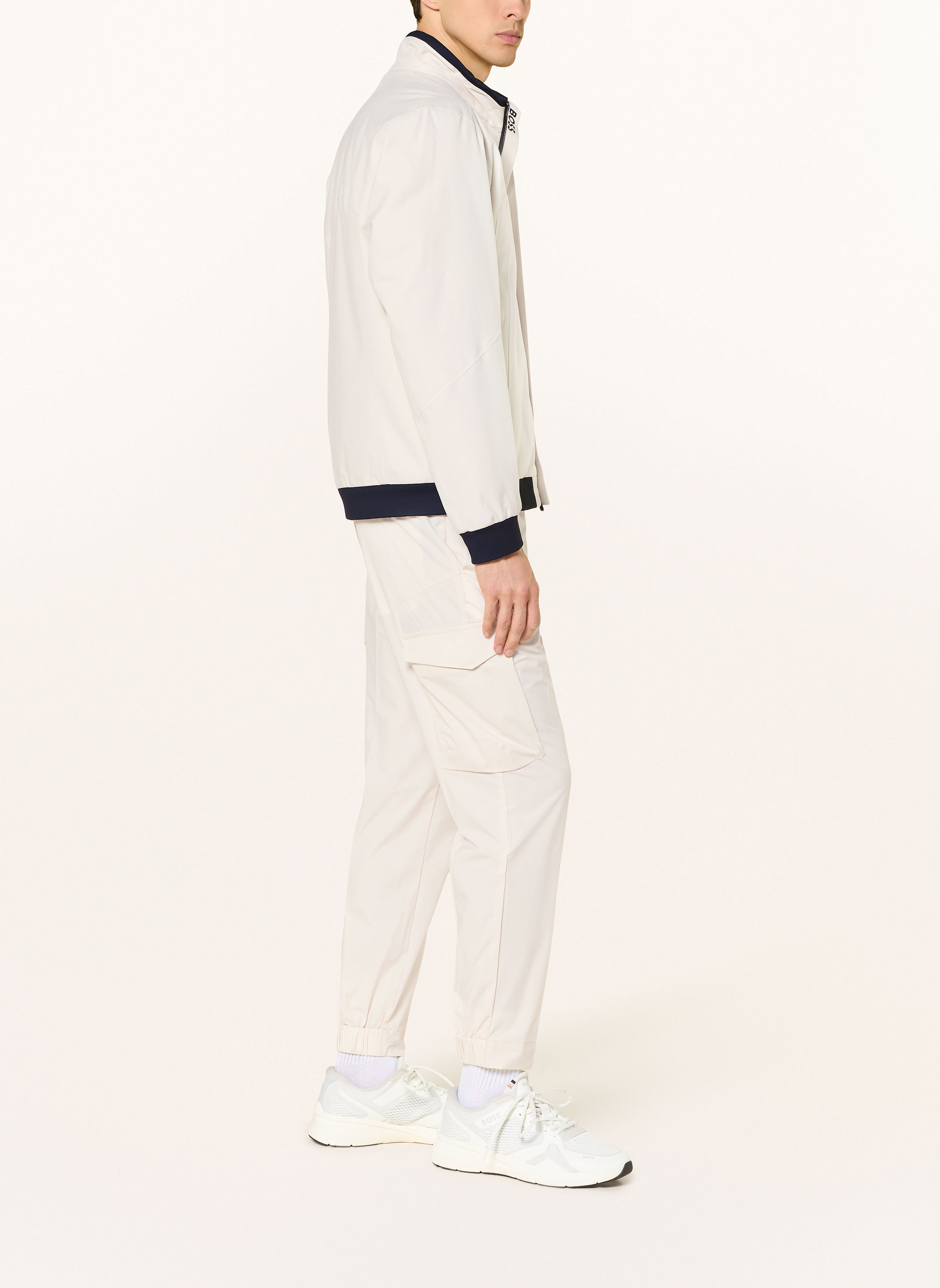 Thumbnail - Boss Cargohose Im Jogging-Stil Urbanex Tapered Fit beige