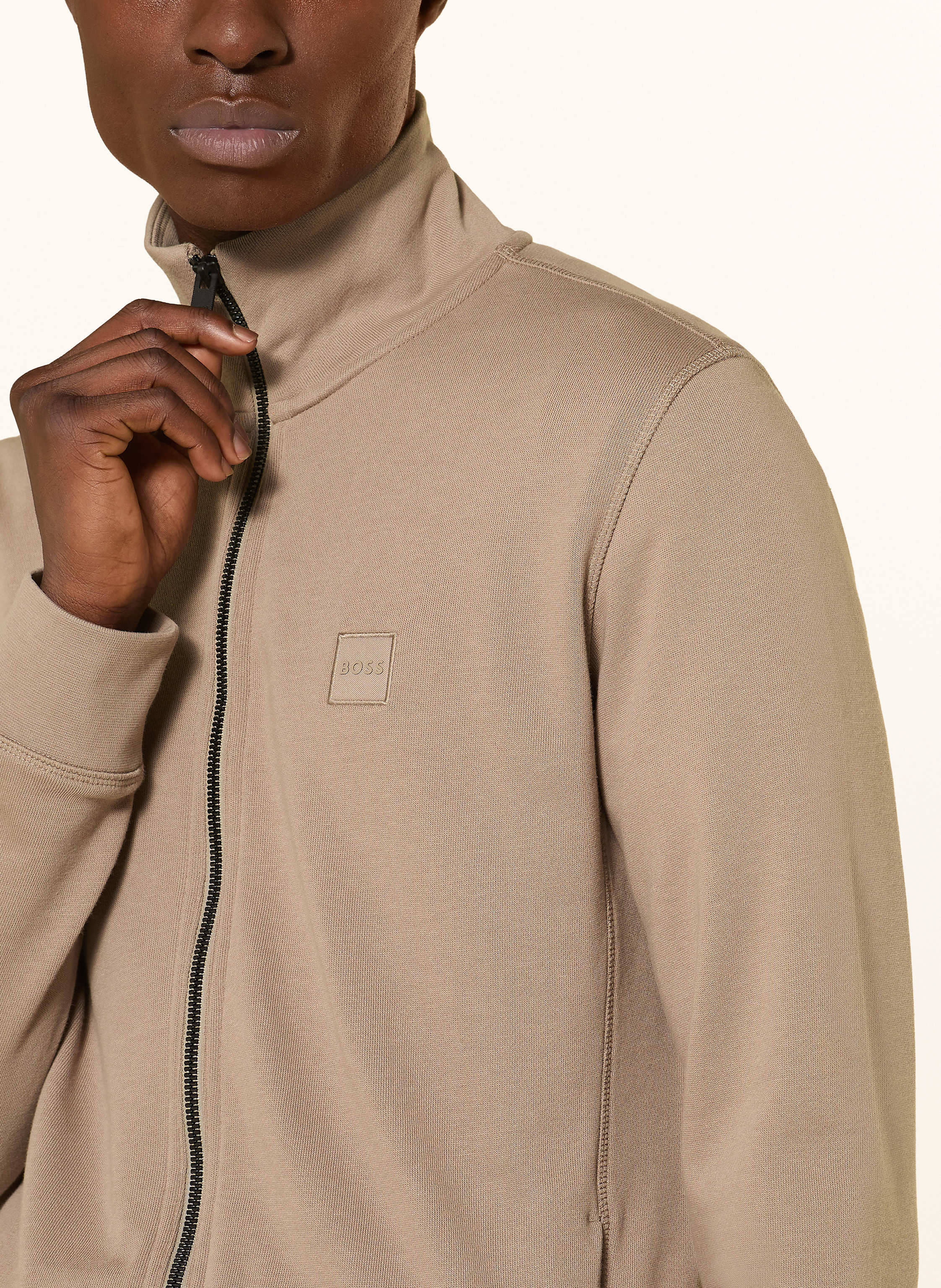 Thumbnail - Boss Sweatjacke Zestart braun