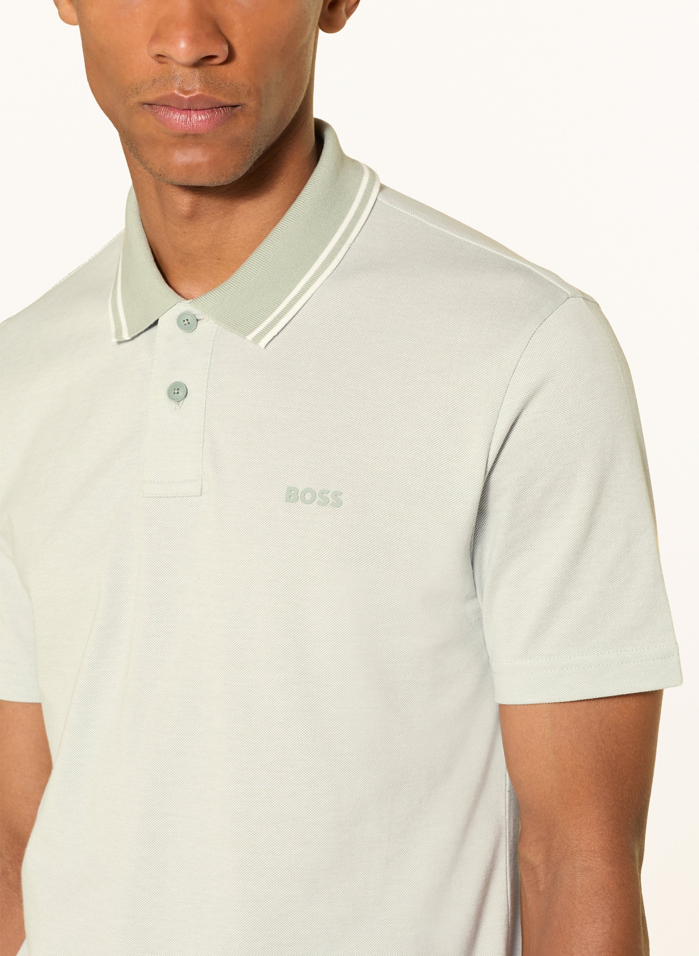 Thumbnail - Boss Piqué-Poloshirt Peoxfordnew gruen