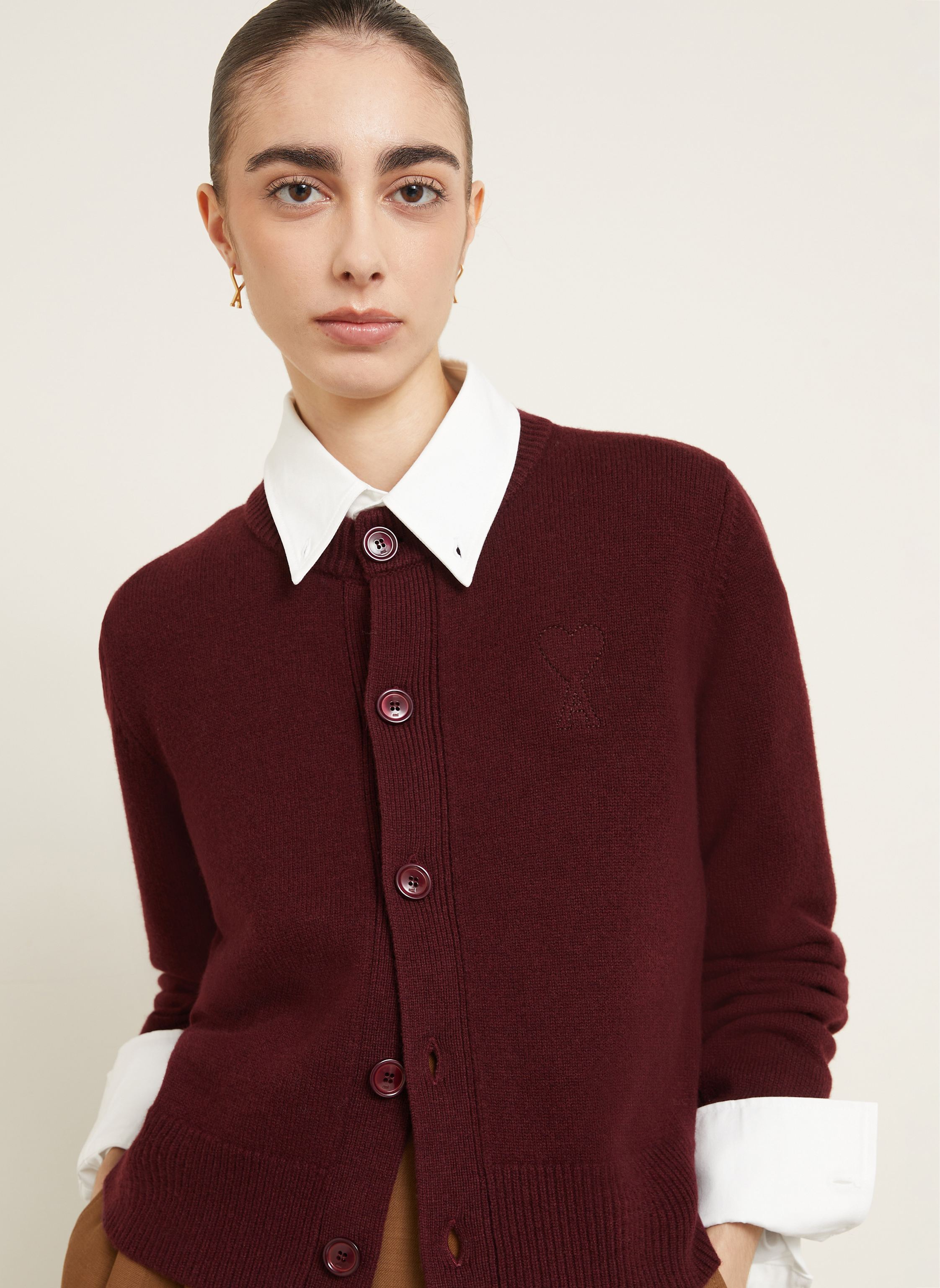 Thumbnail - Ami Paris Strickjacke rot
