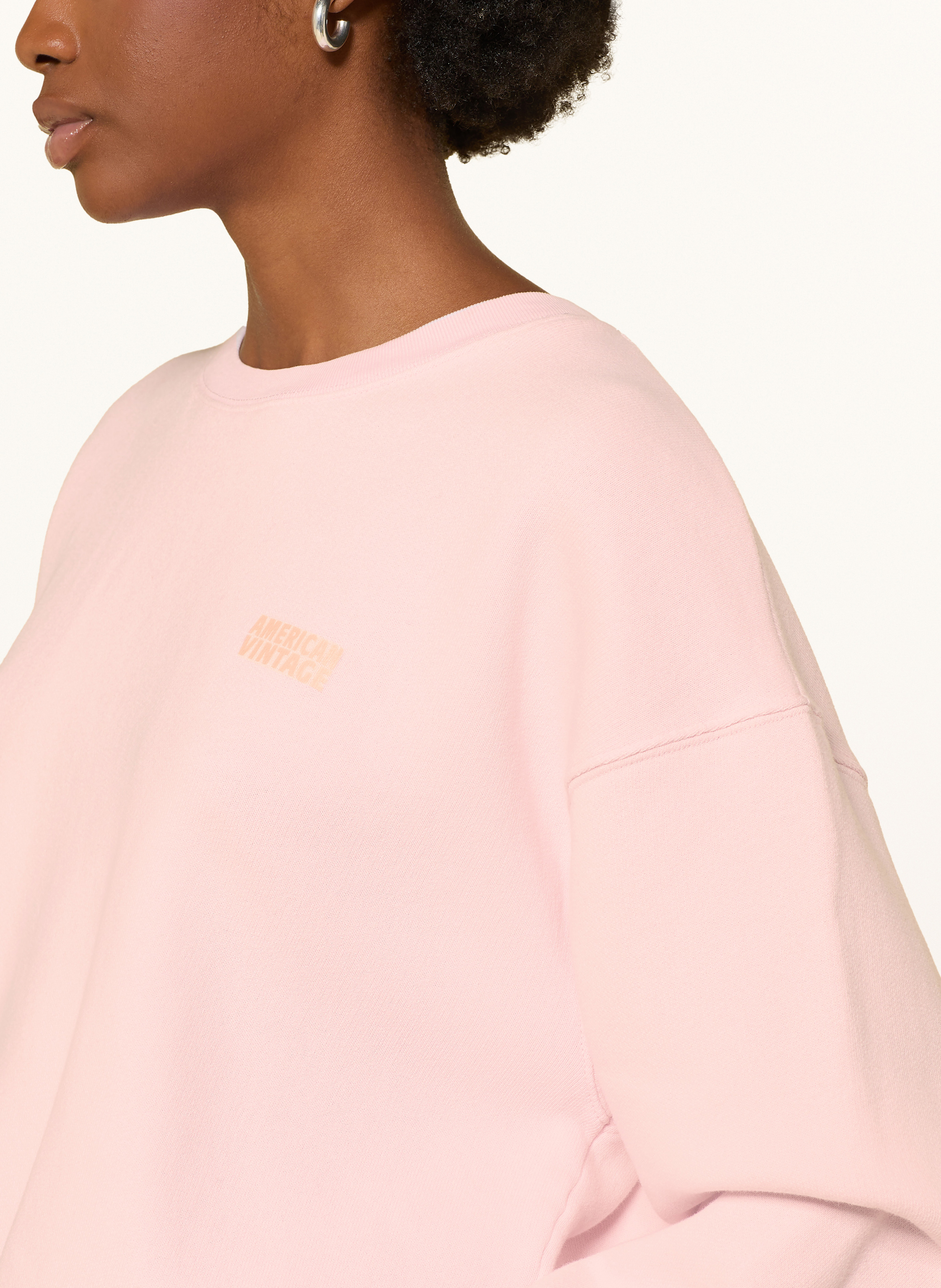 Thumbnail - American Vintage Sweatshirt Izubird rosa