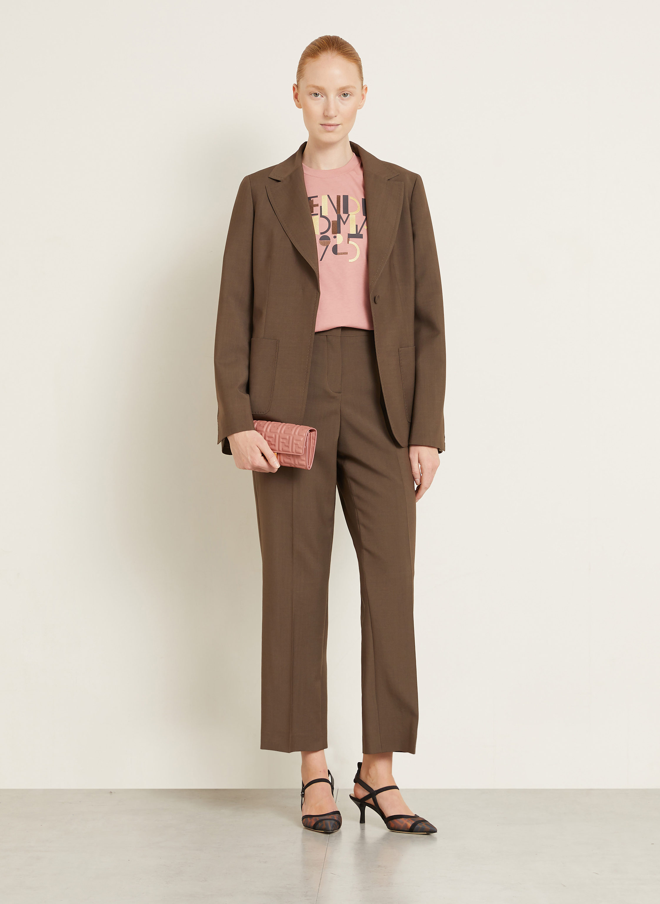 Thumbnail - Fendi Geldbörse Continent Zum Umhängen rosa