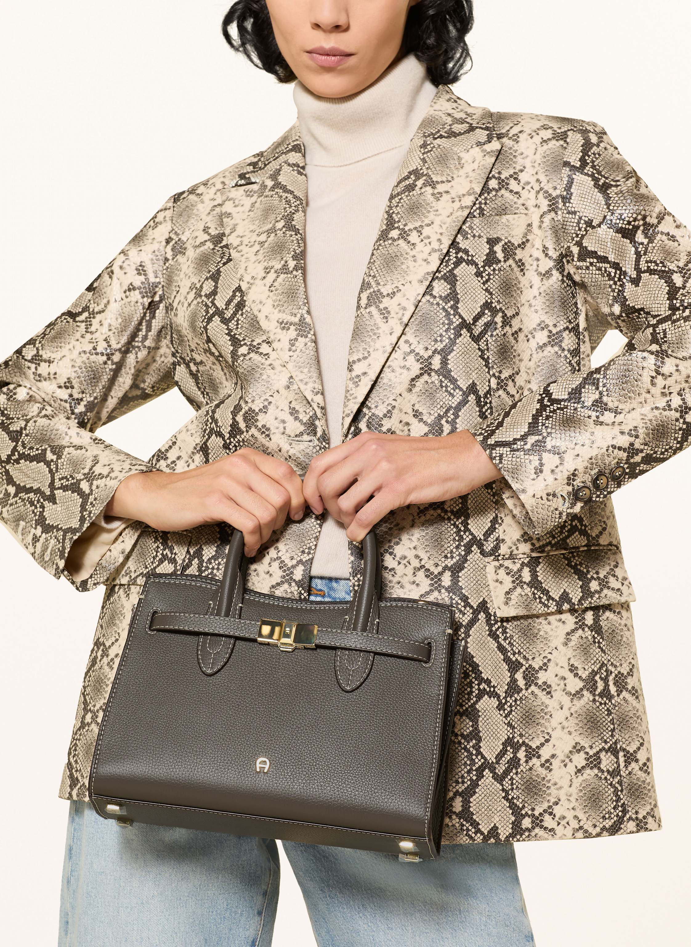 Thumbnail - Aigner Handtasche Farah Medium grau