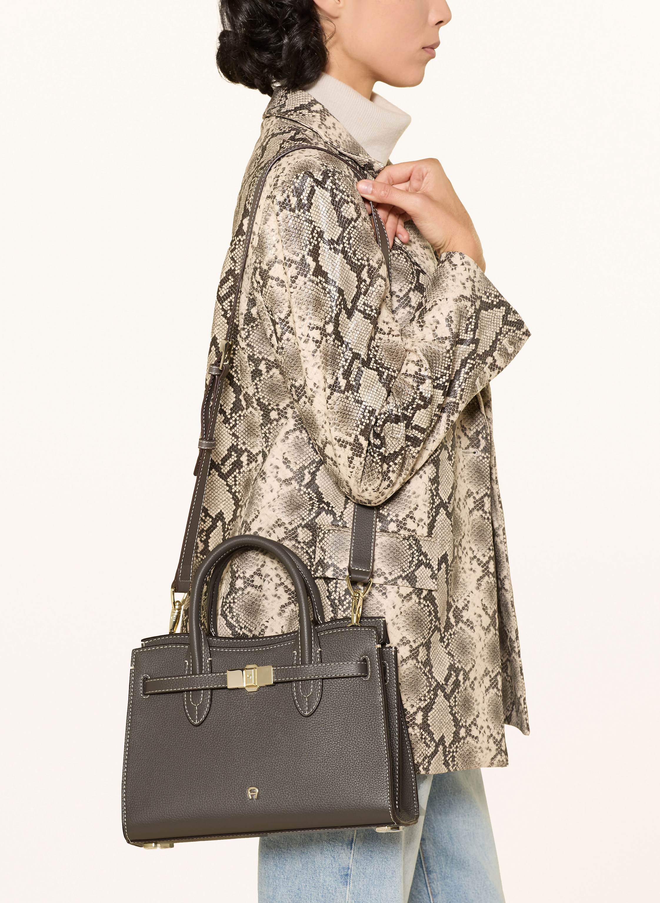 Thumbnail - Aigner Handtasche Farah Medium grau