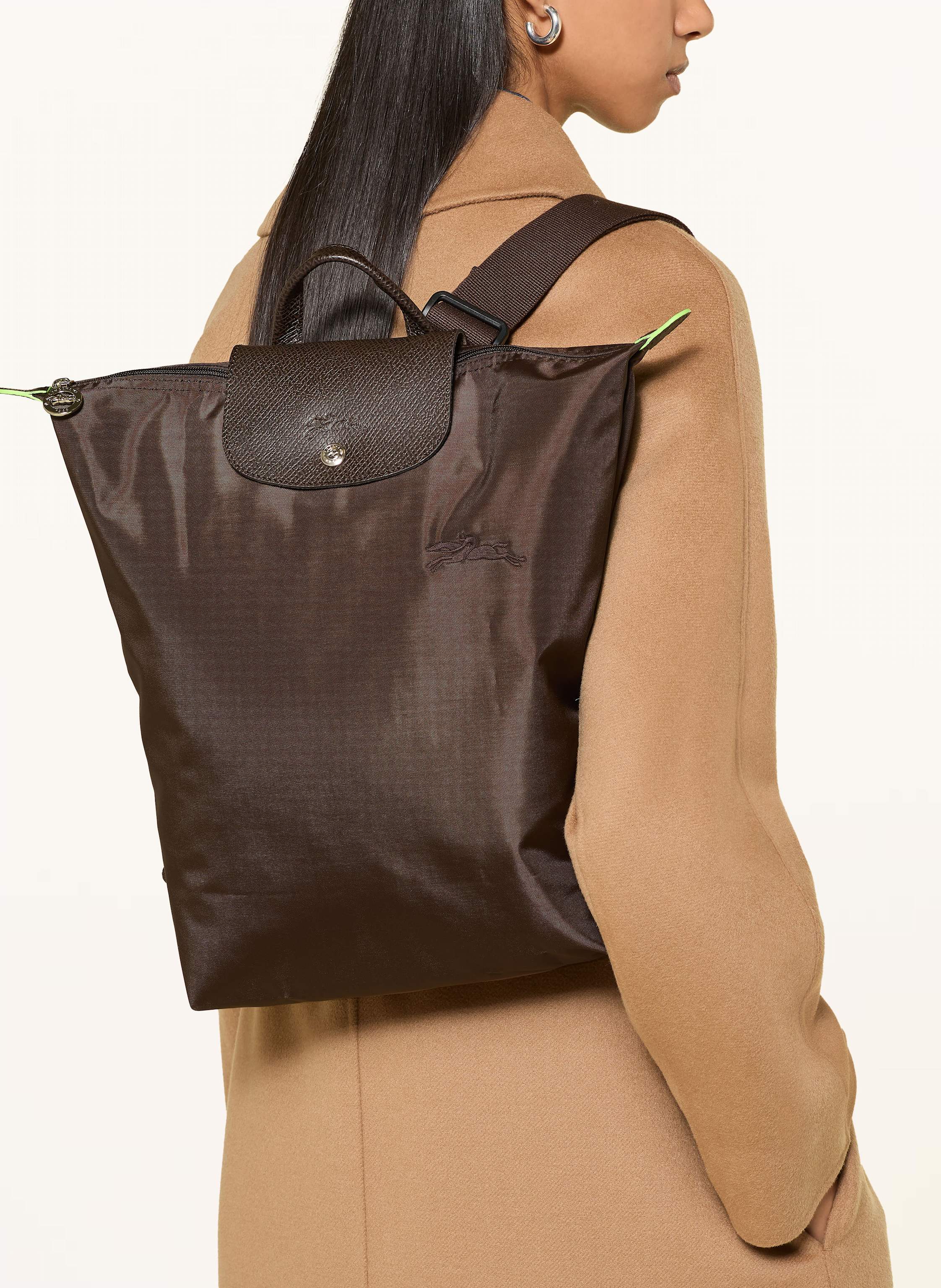 Thumbnail - Longchamp Rucksack Le Pliage Green braun