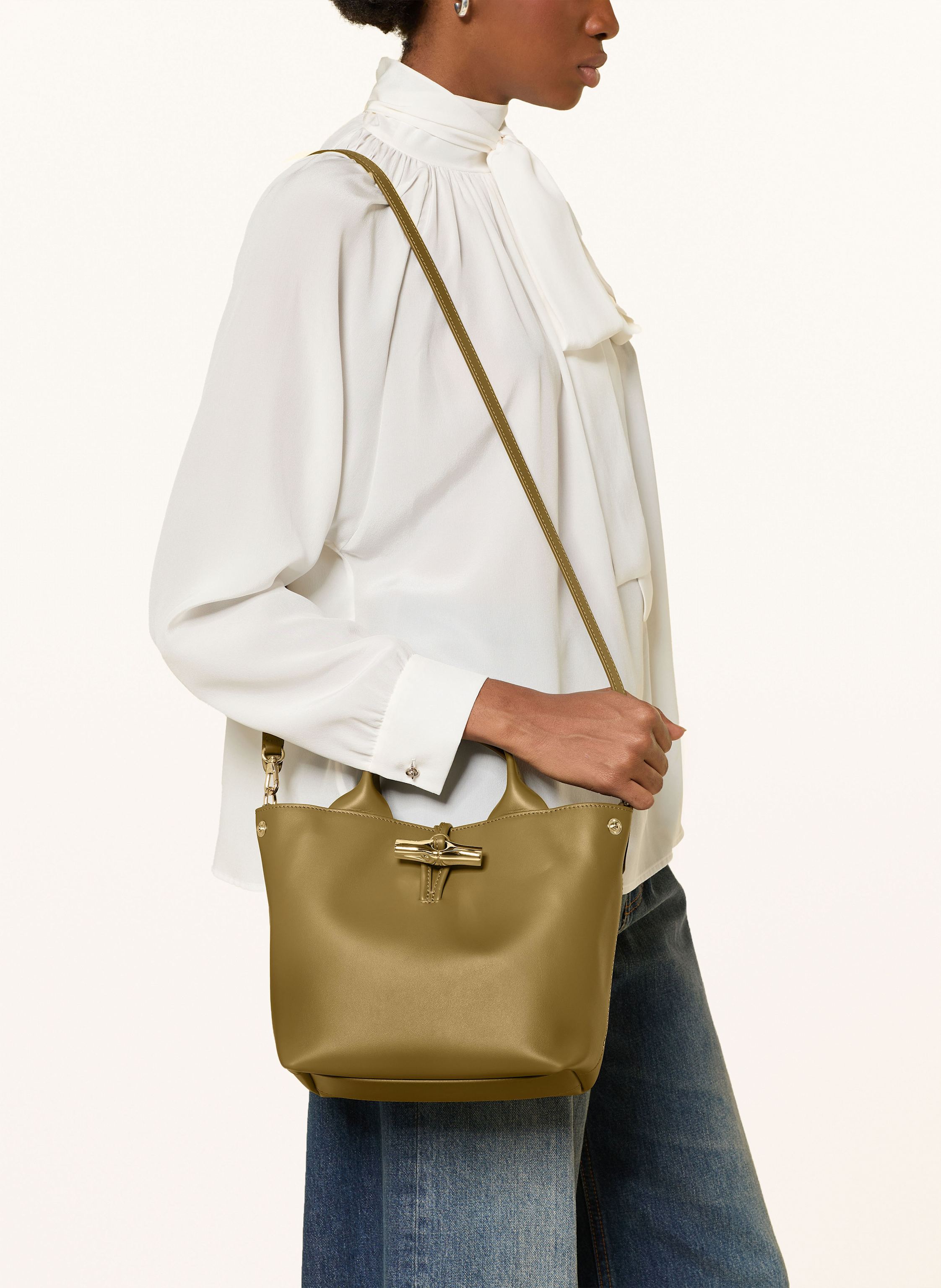 Thumbnail - Longchamp Handtasche Le Roseau gruen