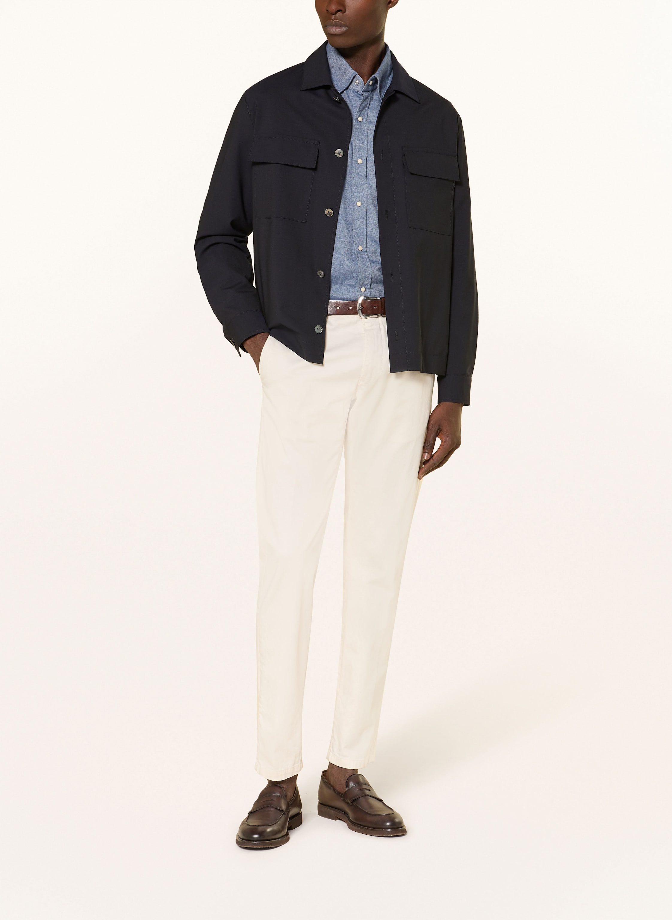 Thumbnail - Windsor. Flanellhemd Livo Slim Fit blau