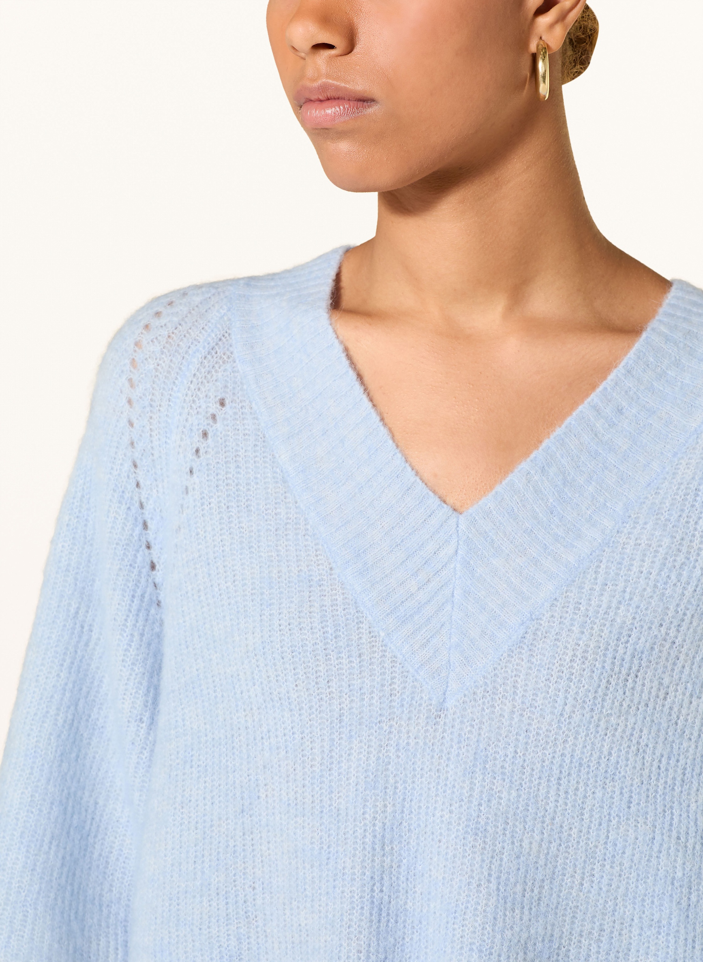 Thumbnail - Mos Mosh Strickshirt Mmtaci Mit Alpaka blau