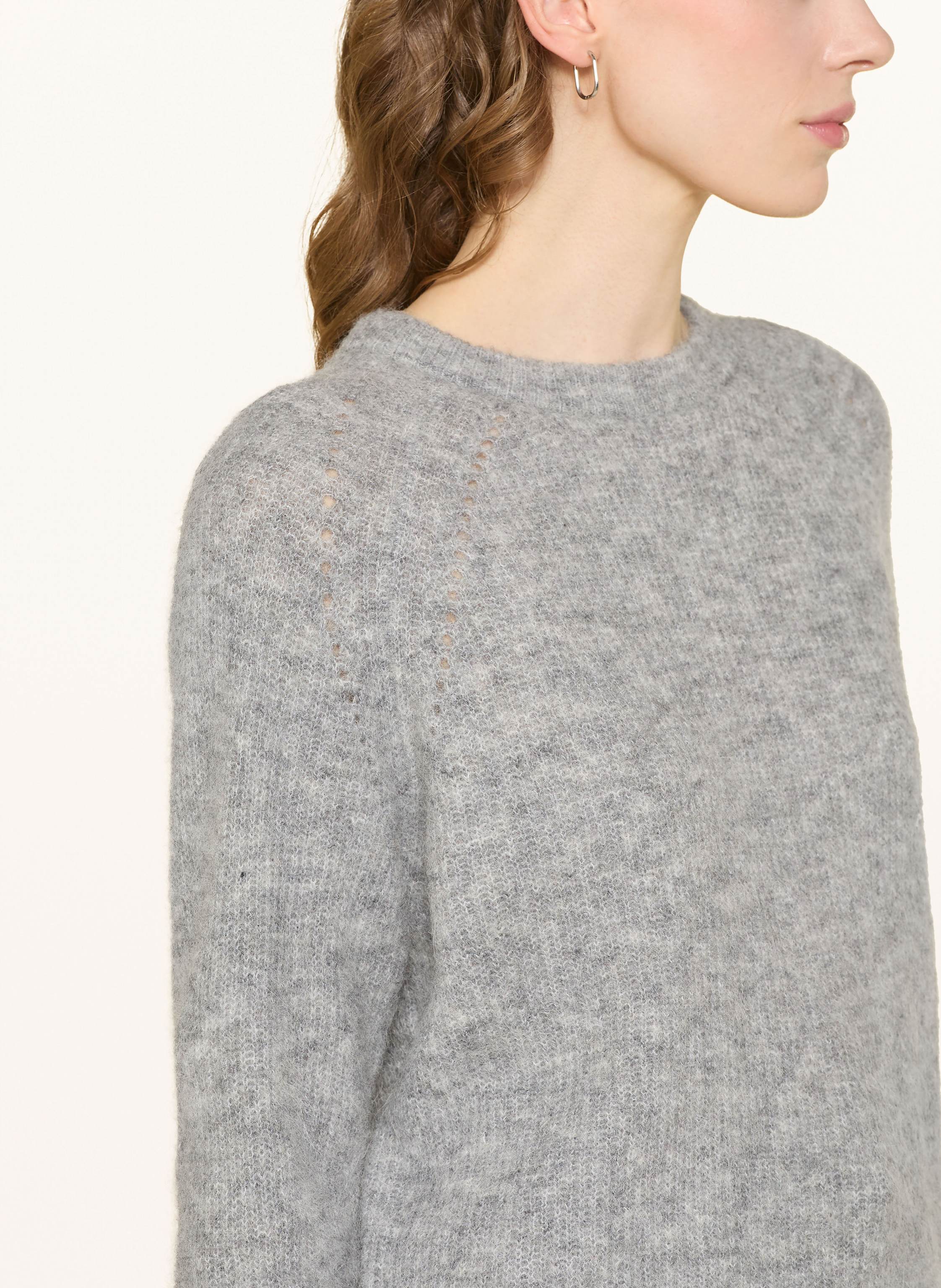 Thumbnail - Mos Mosh Pullover Mmtammy Thora Mit Alapka Und Cashmere grau