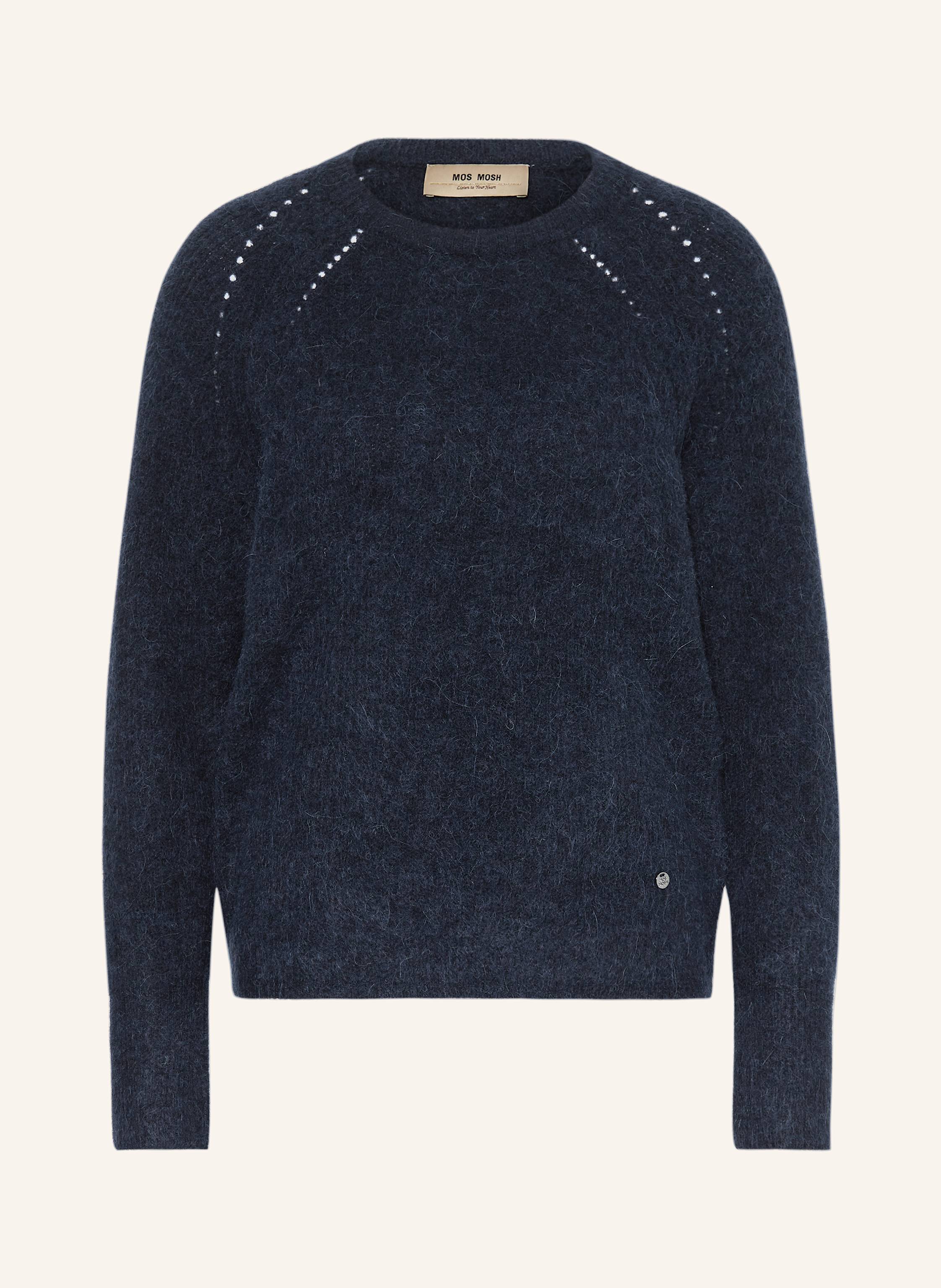 Mos Mosh Pullover Mmtammy Thora Mit Alapka Und Cashmere blau