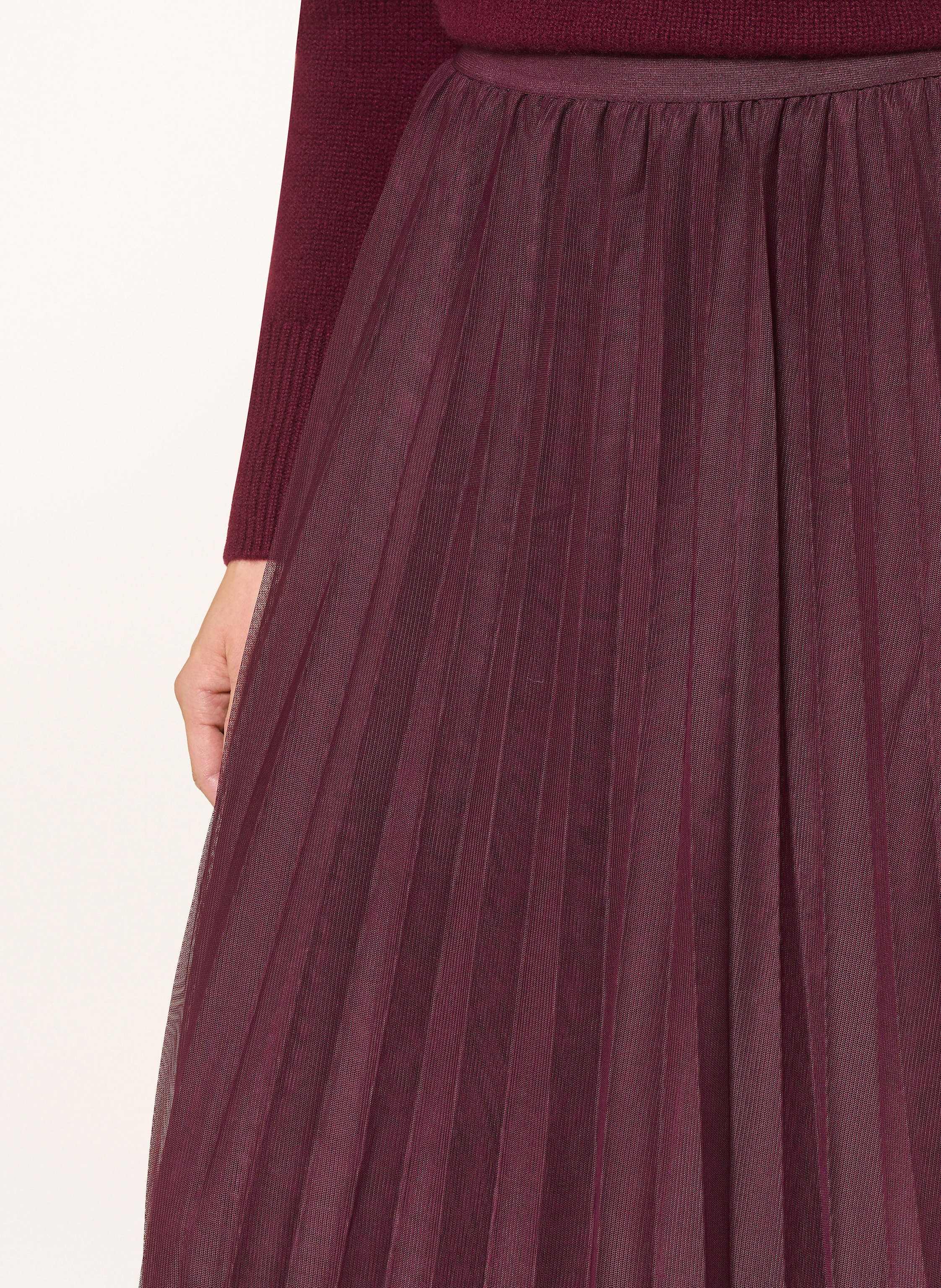 Thumbnail - Betty&Co Plisseerock Aus Mesh lila