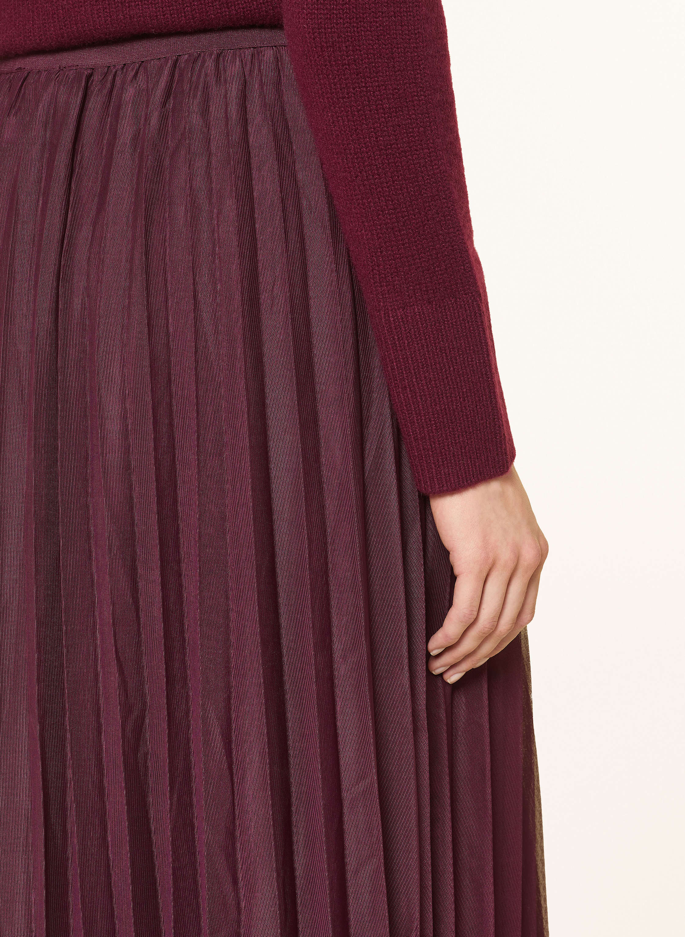 Thumbnail - Betty&Co Plisseerock Aus Mesh lila