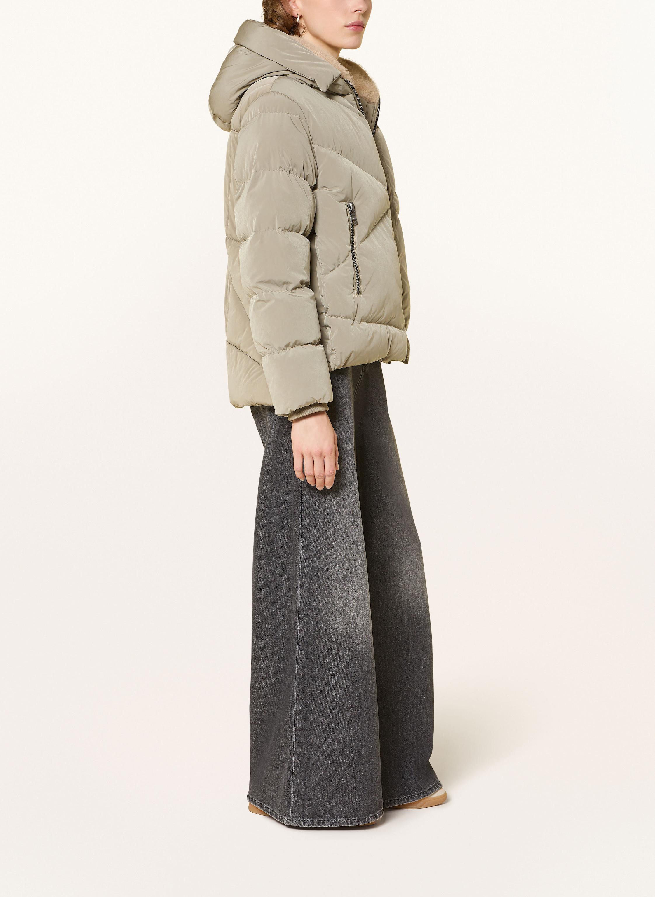Thumbnail - Blonde No.8 Steppjacke Snow Mit Blende gruen