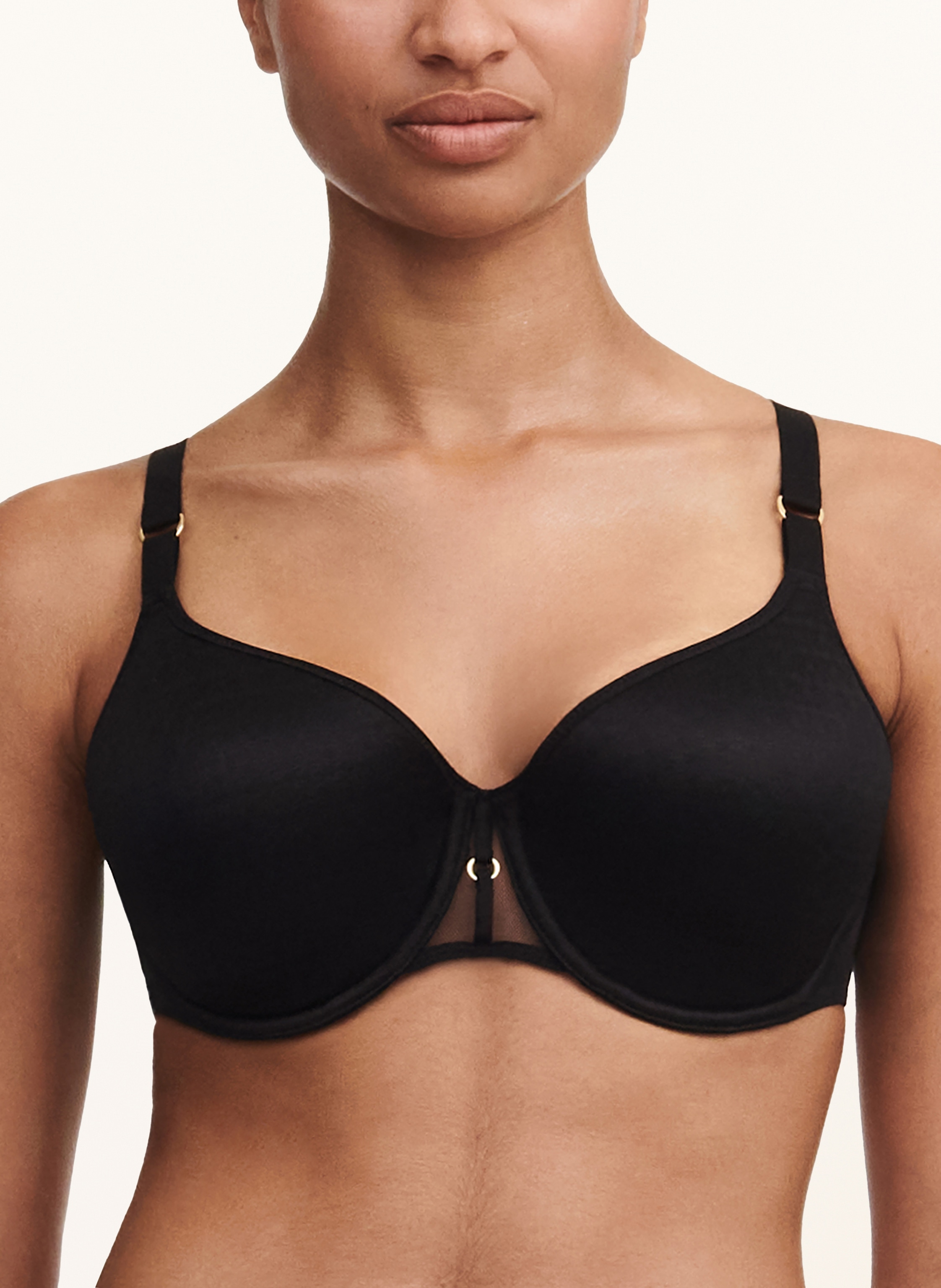 Thumbnail - Chantelle Schalen-Bh Monogram schwarz