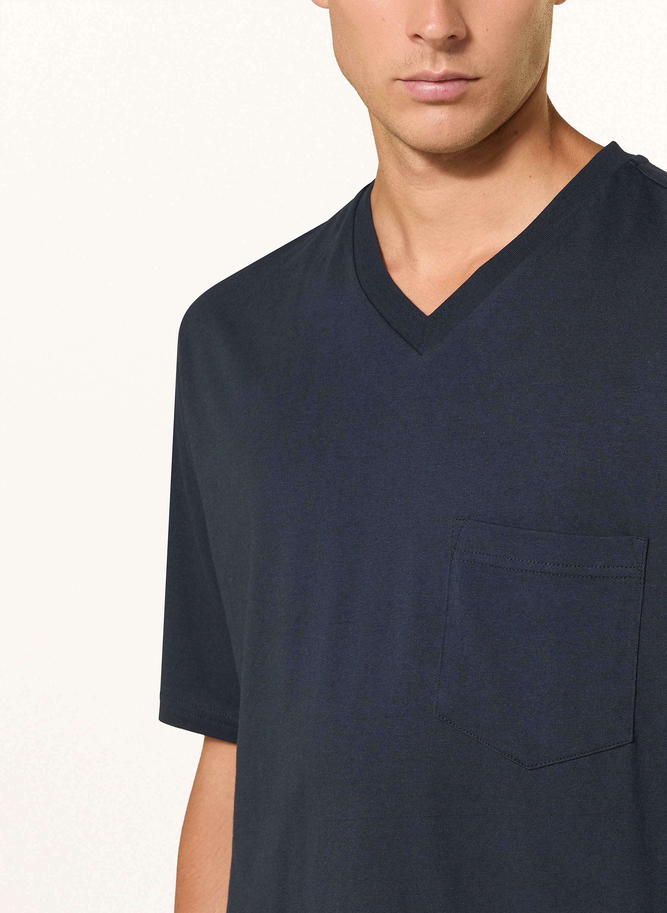 Thumbnail - Schiesser Shorty-Schlafanzug Comfort Essentials blau