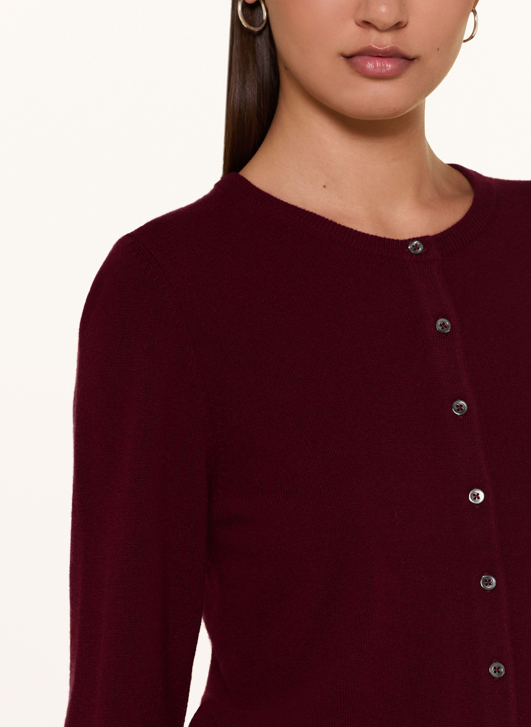 Thumbnail - Repeat Strickjacke Aus Cashmere rot