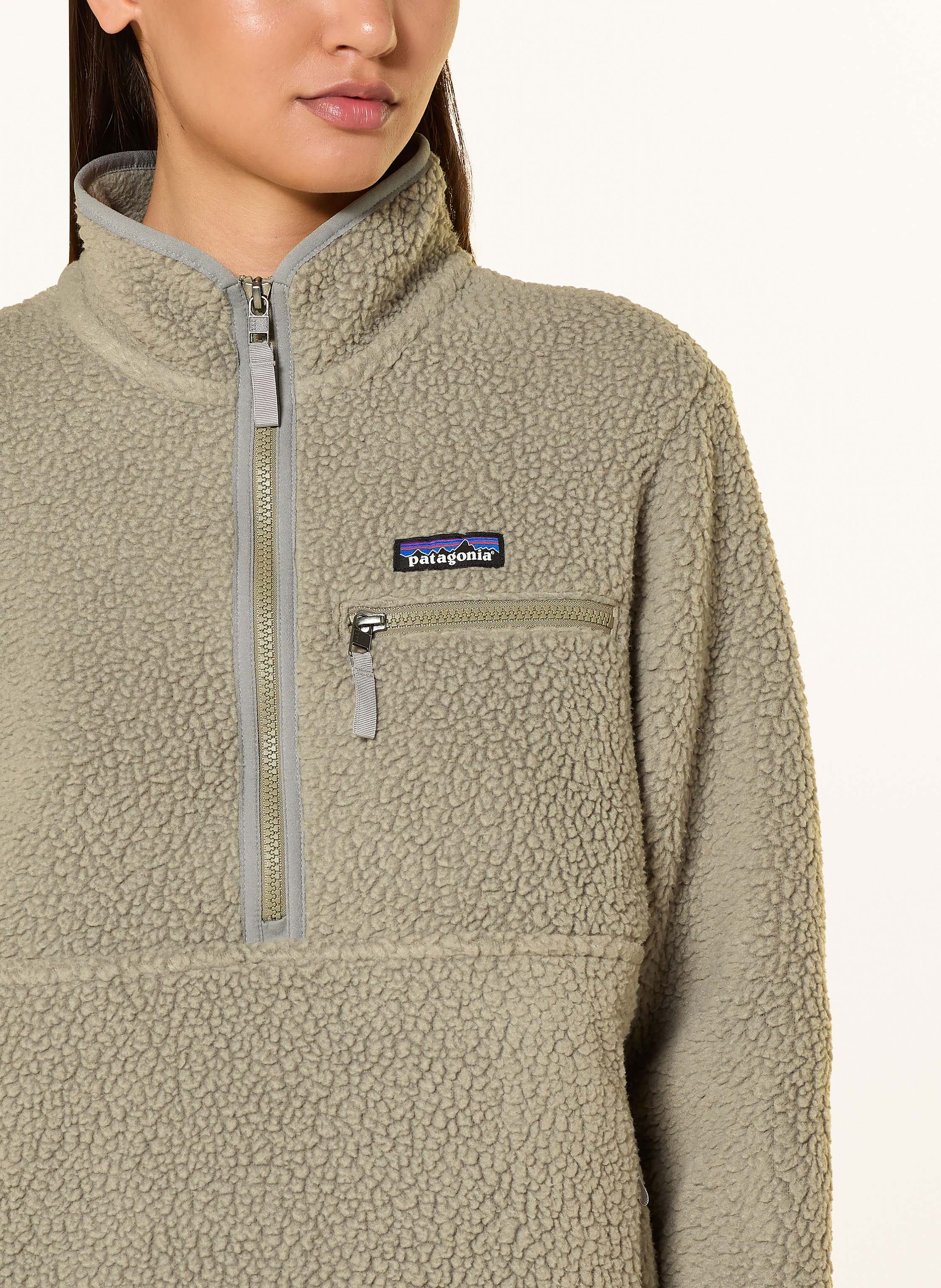 Thumbnail - Patagonia Fleece-Troyer Retro Pile Marsupial gruen