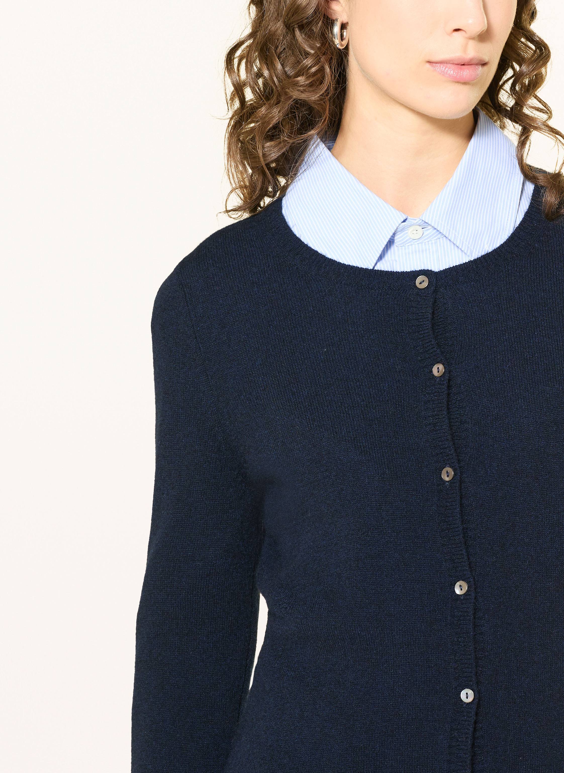 Thumbnail - Ftc Cashmere Strickjacke Aus Cashmere blau