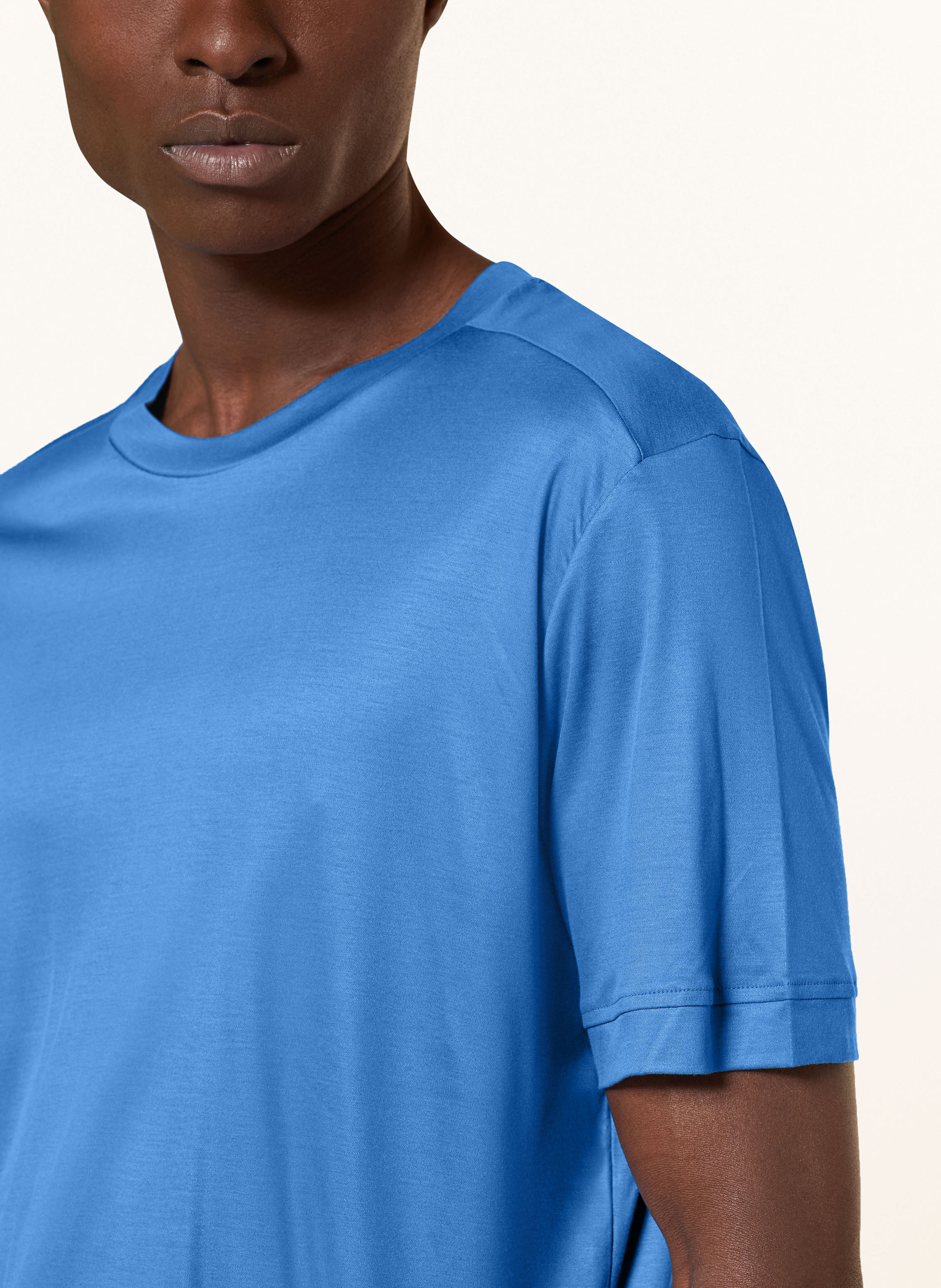 Thumbnail - Zimmerli Schlafshirt Sustainable Luxury blau