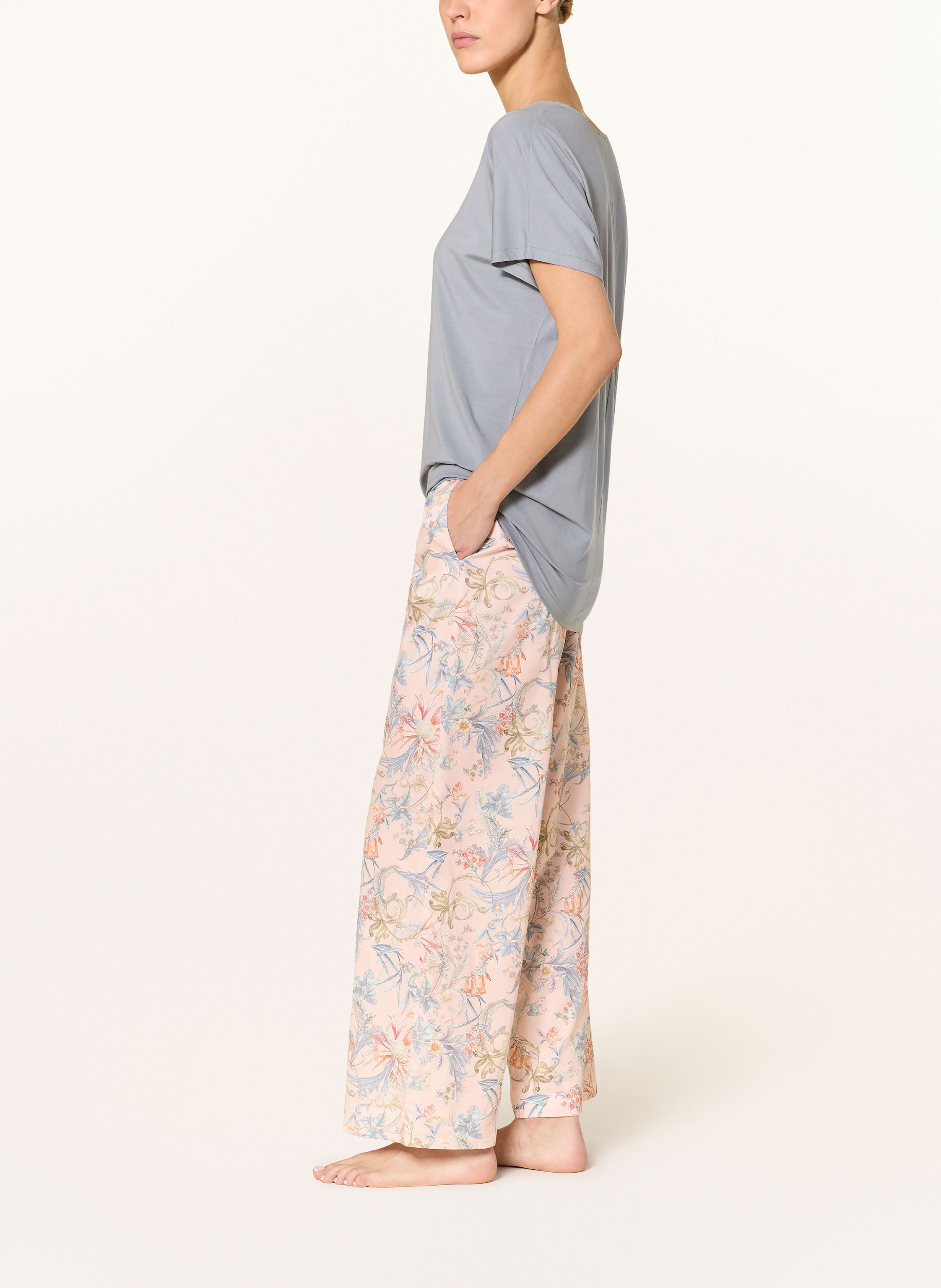 Thumbnail - Zimmerli Schlafhose Cotton Sateen Print rosa