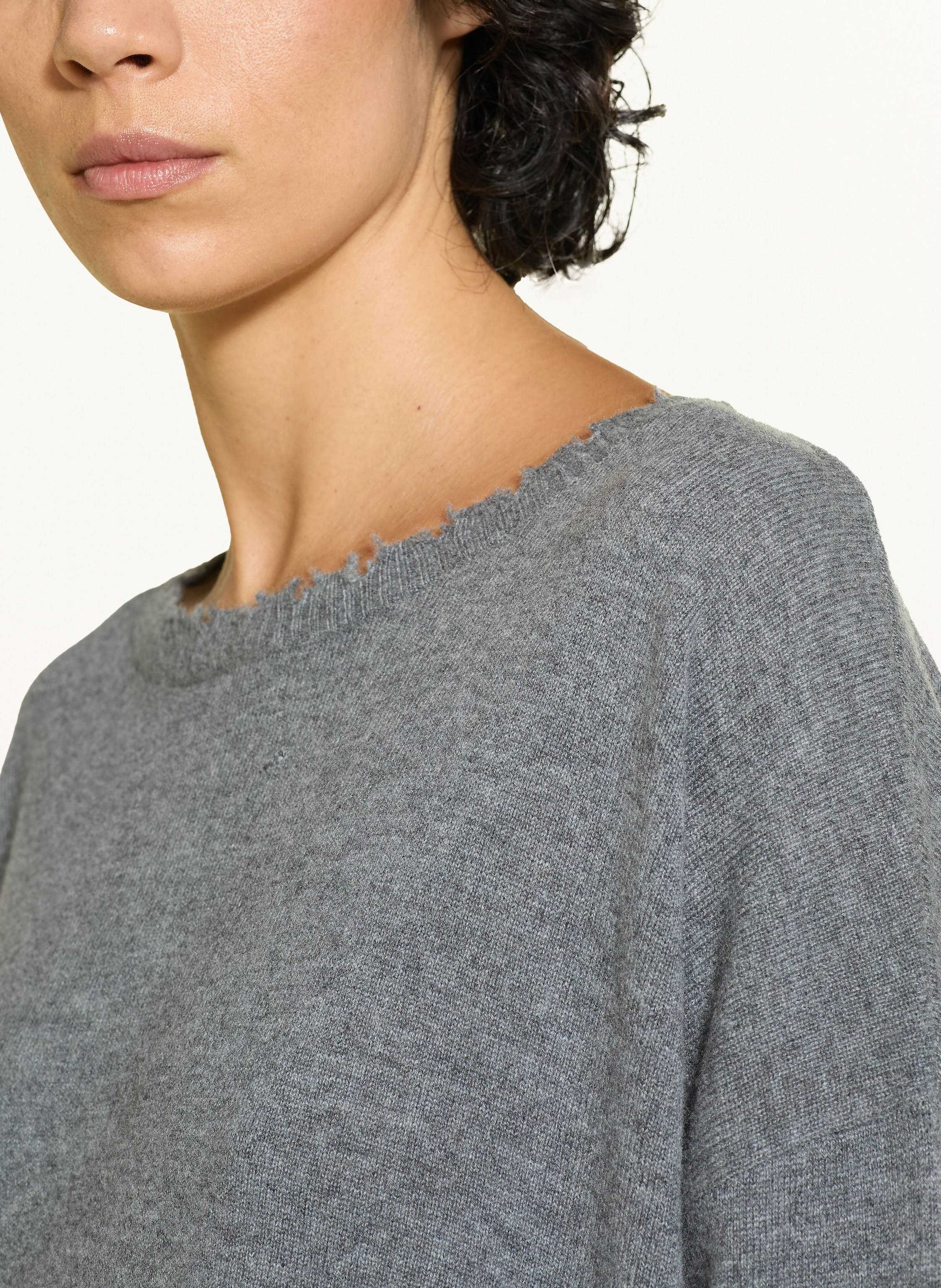 Thumbnail - Kujten Cashmere-Pullover Melah grau