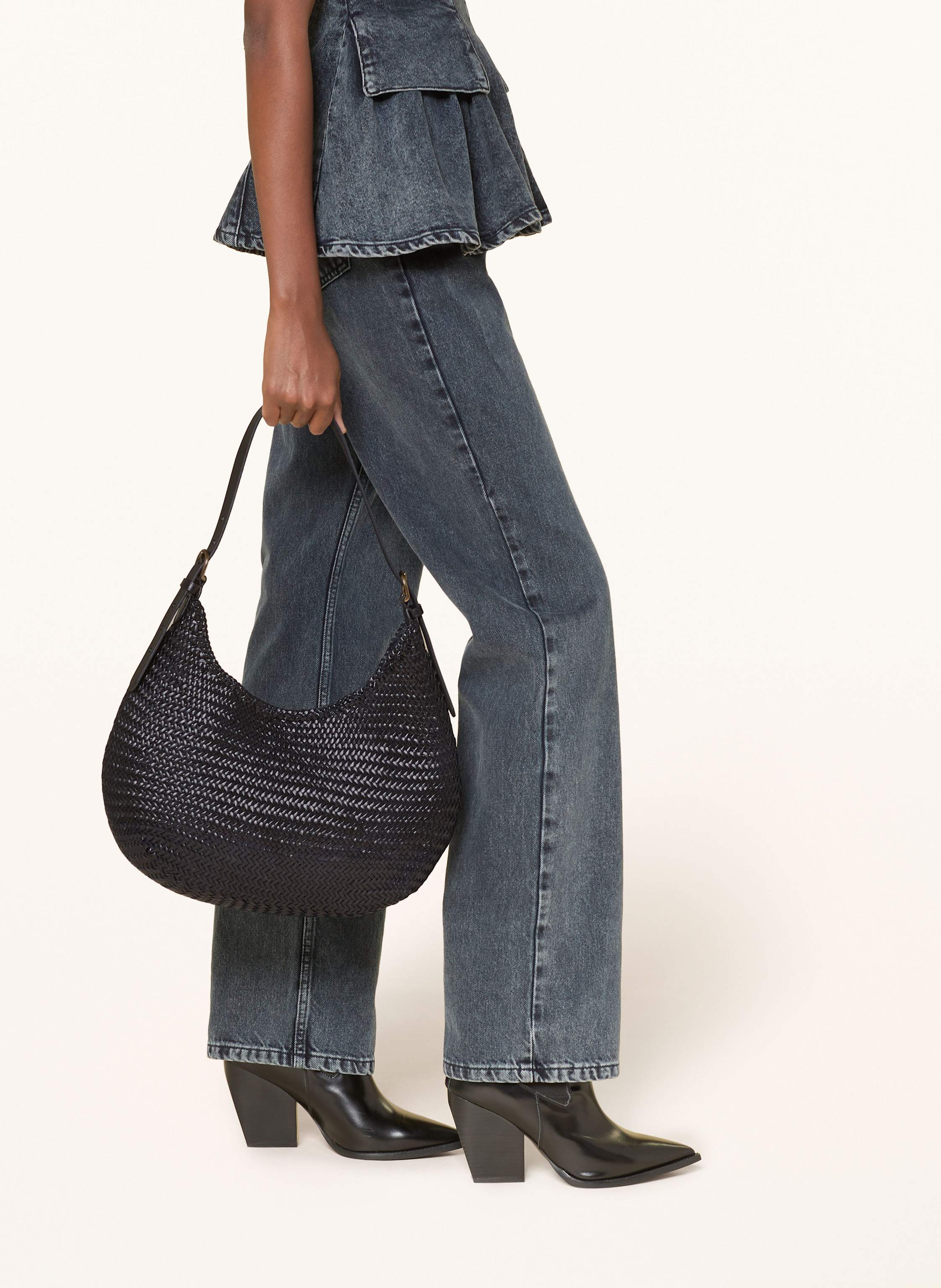 Thumbnail - Dragon Diffusion Beuteltasche Luna Mezza Medium schwarz