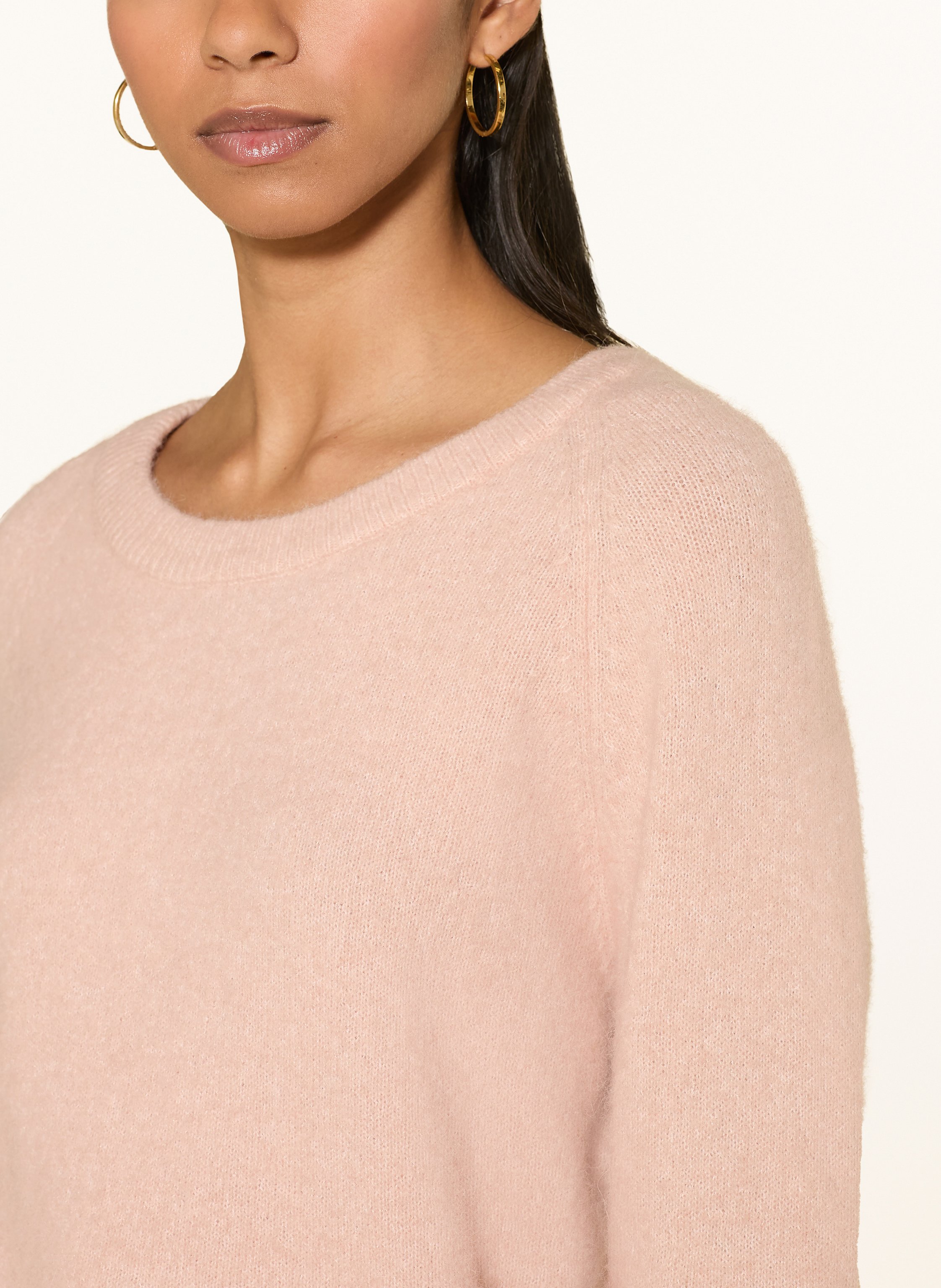 Thumbnail - Samsøe  Samsøe Pullover Nor O-N Short Mit Alpaka rosa