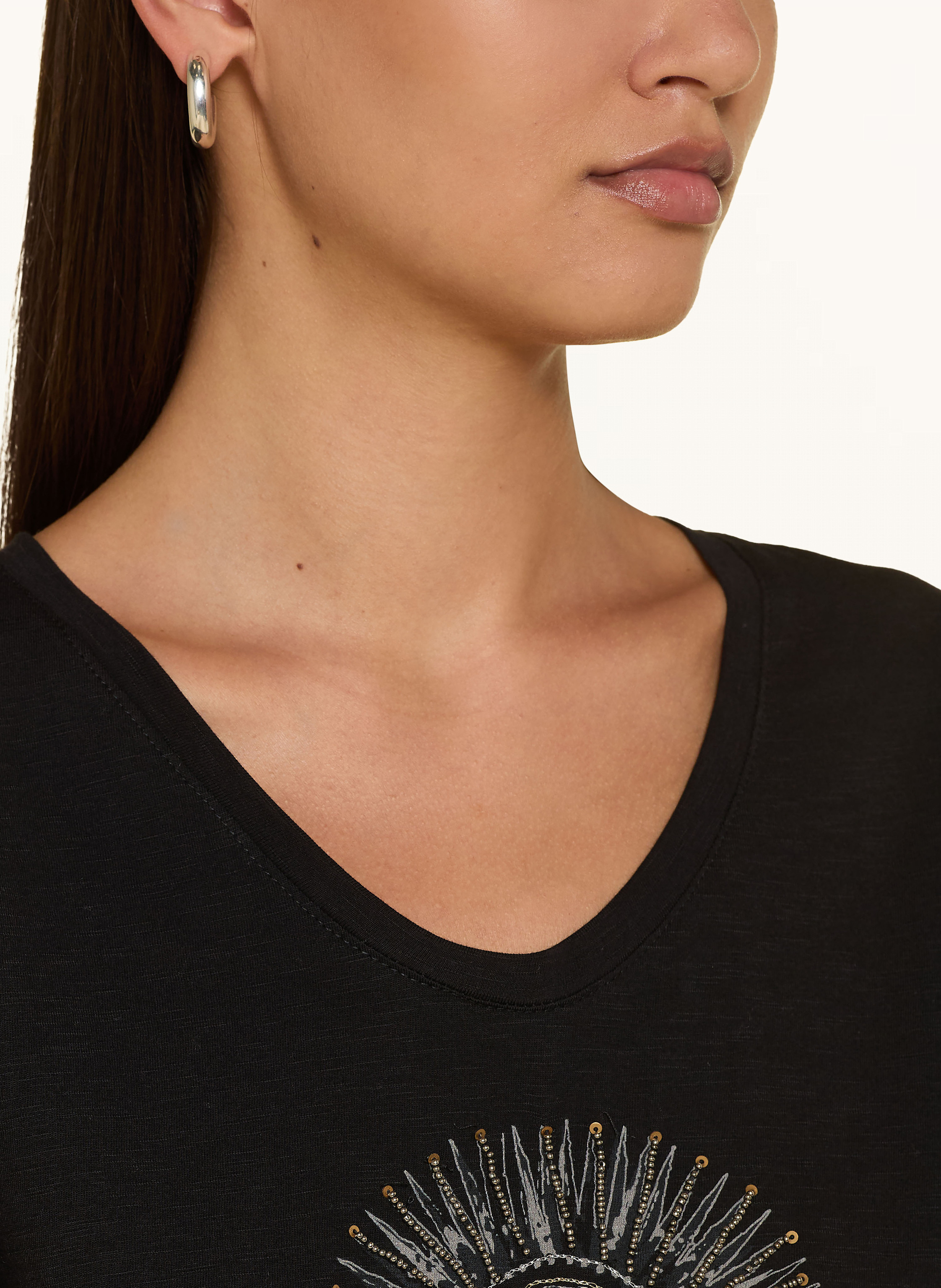 Thumbnail - Mos Mosh T-Shirt Mmnadine Mit Schmuckperlen Und Pailletten schwarz