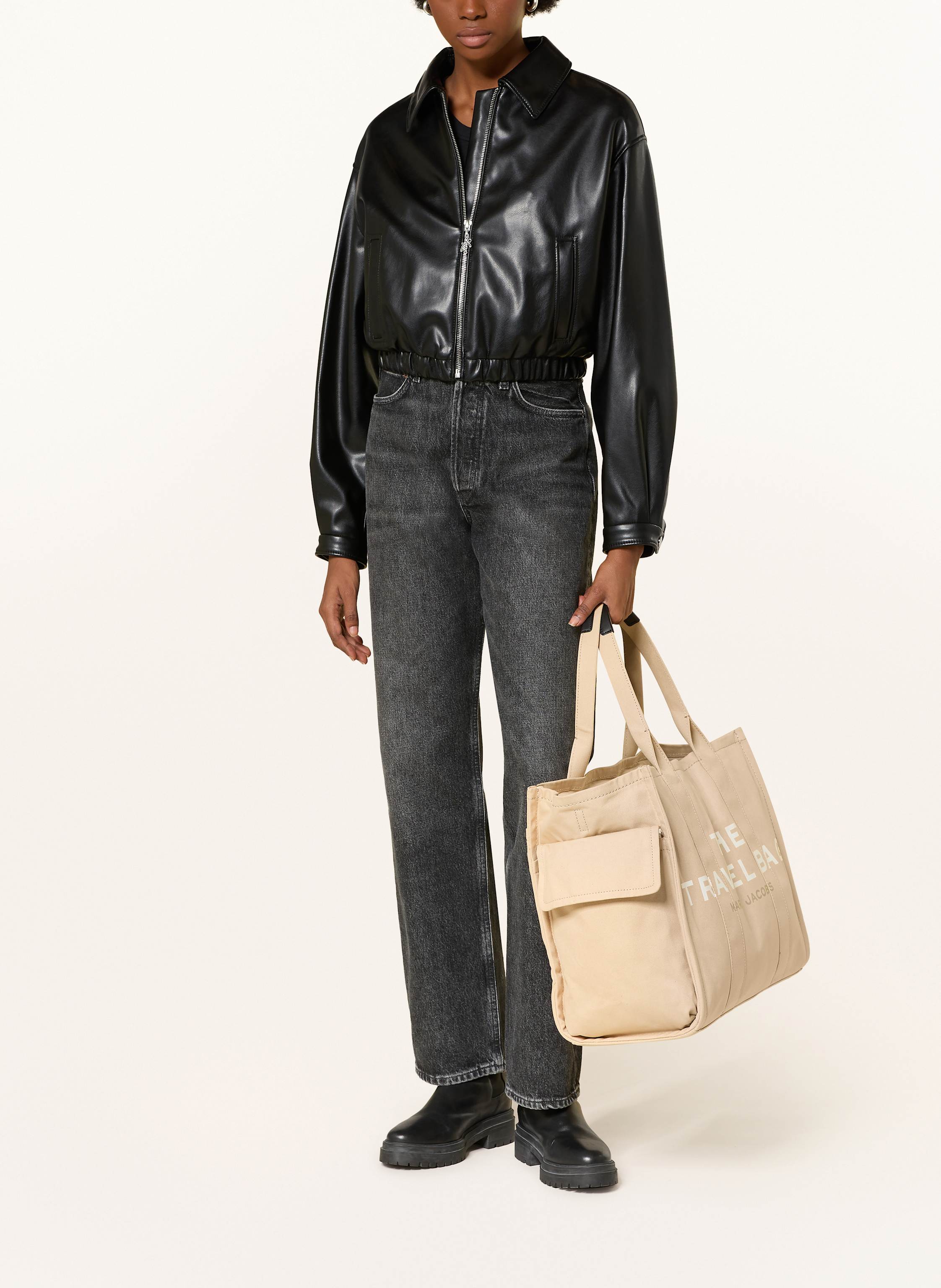 Thumbnail - Marc Jacobs Reisetasche The Travel Tote beige