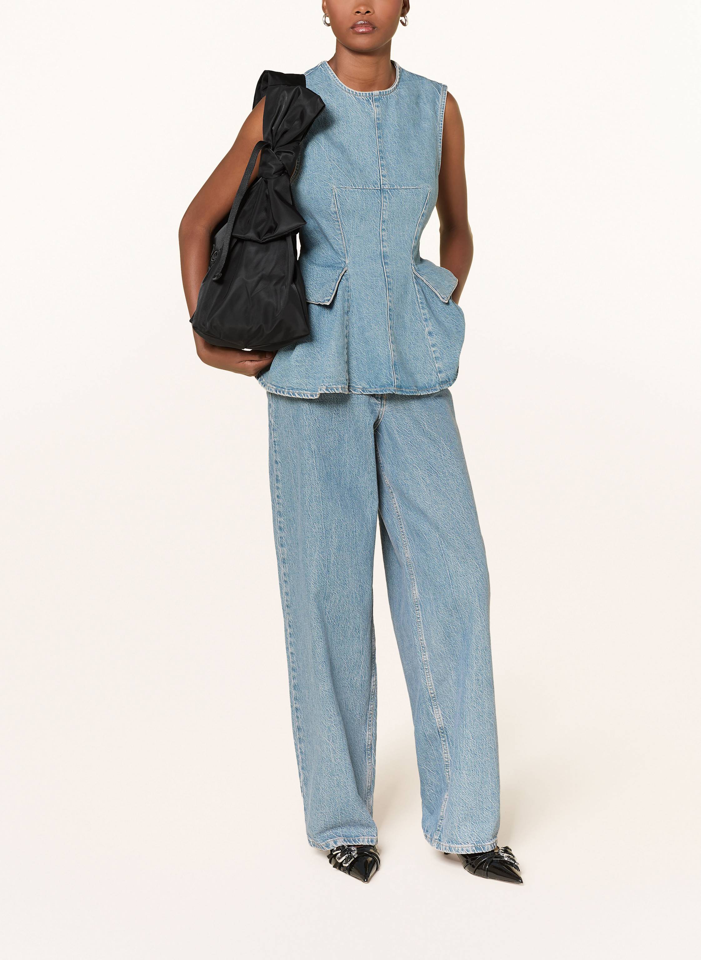 Thumbnail - Marc Jacobs Schultertasche The Sack Bag Mit Pouch schwarz