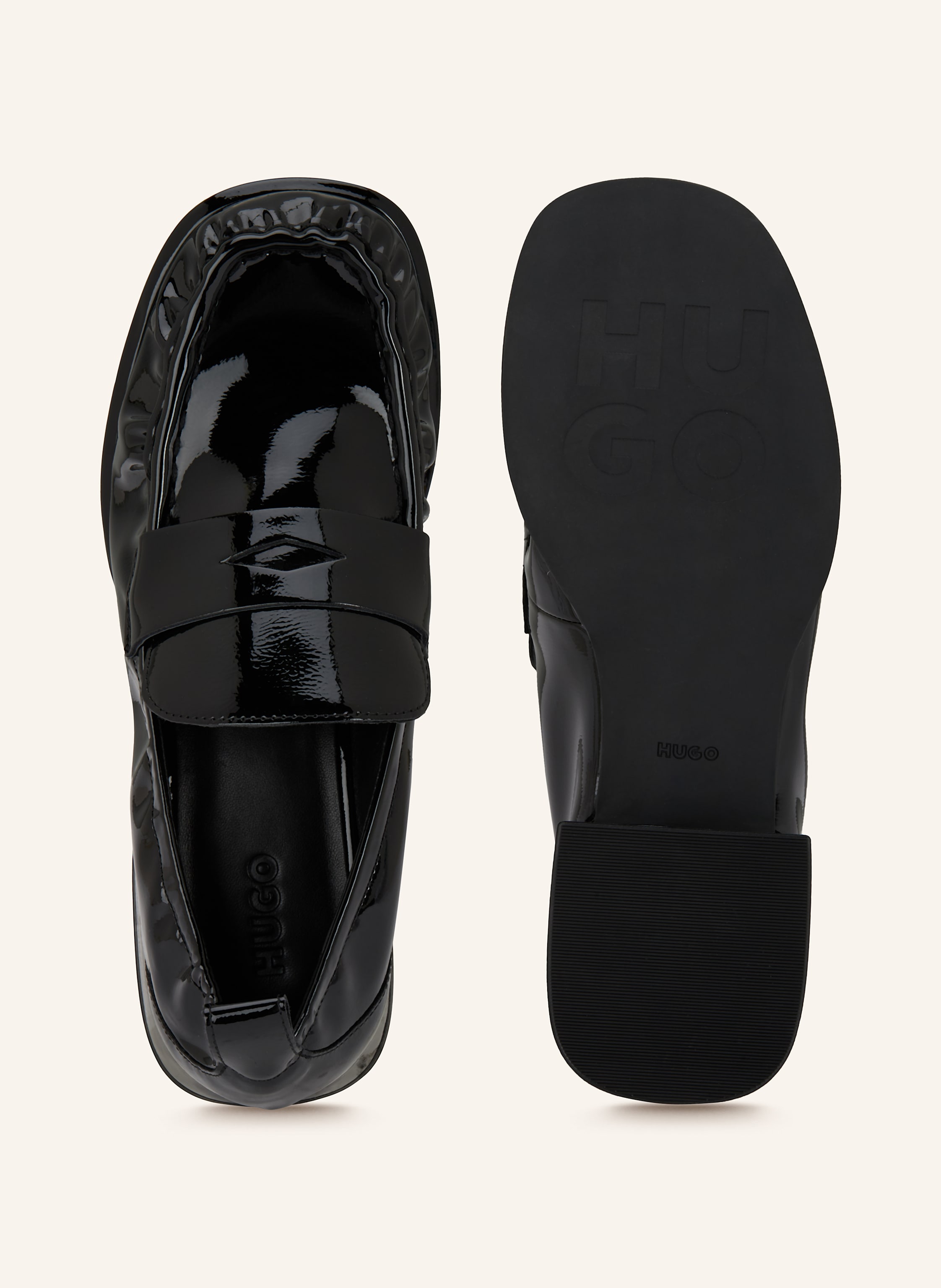 Thumbnail - Hugo Lack-Loafer Kiora schwarz