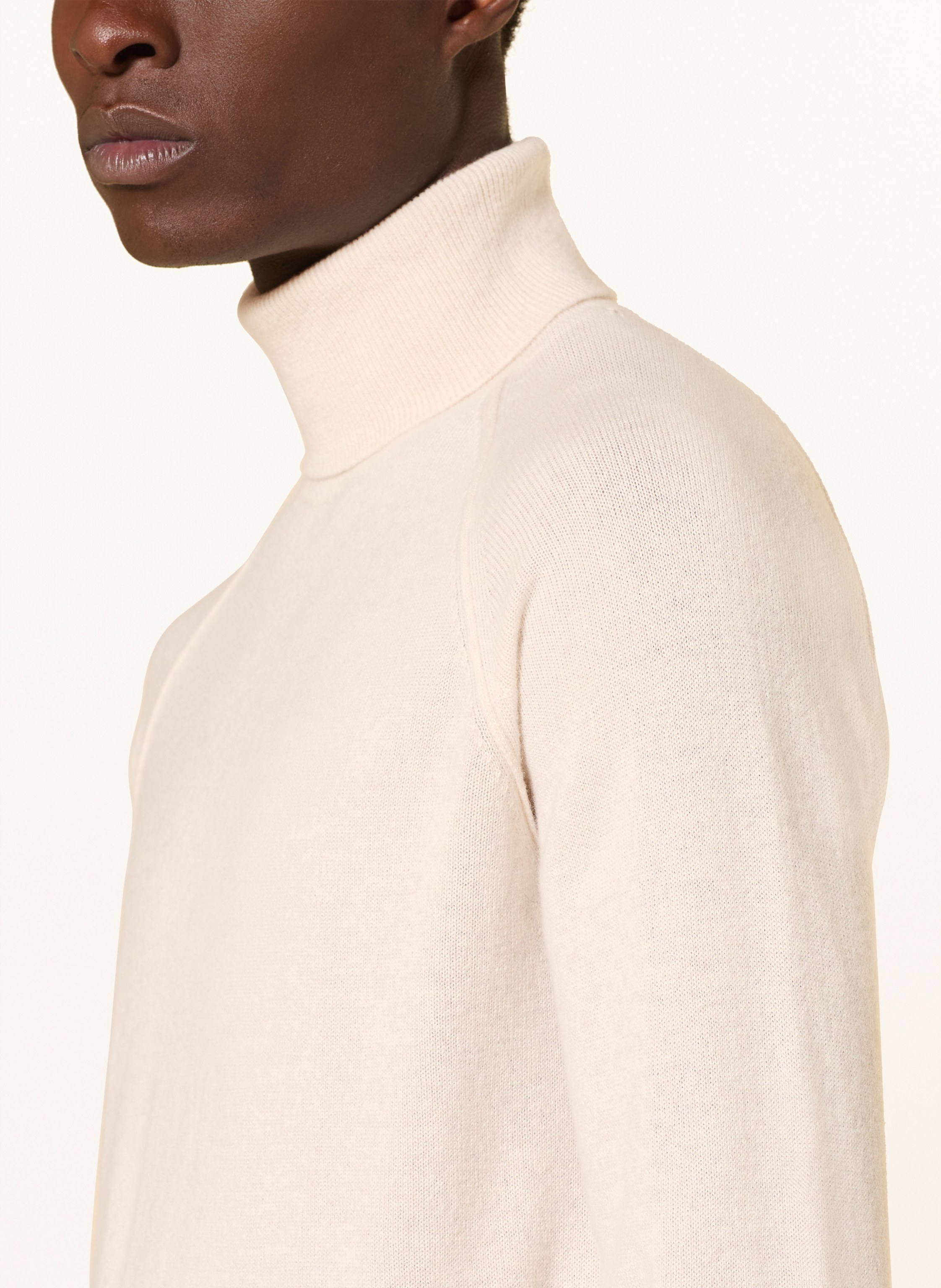 Thumbnail - Paul Rollkragenpullover Aus Cashmere beige
