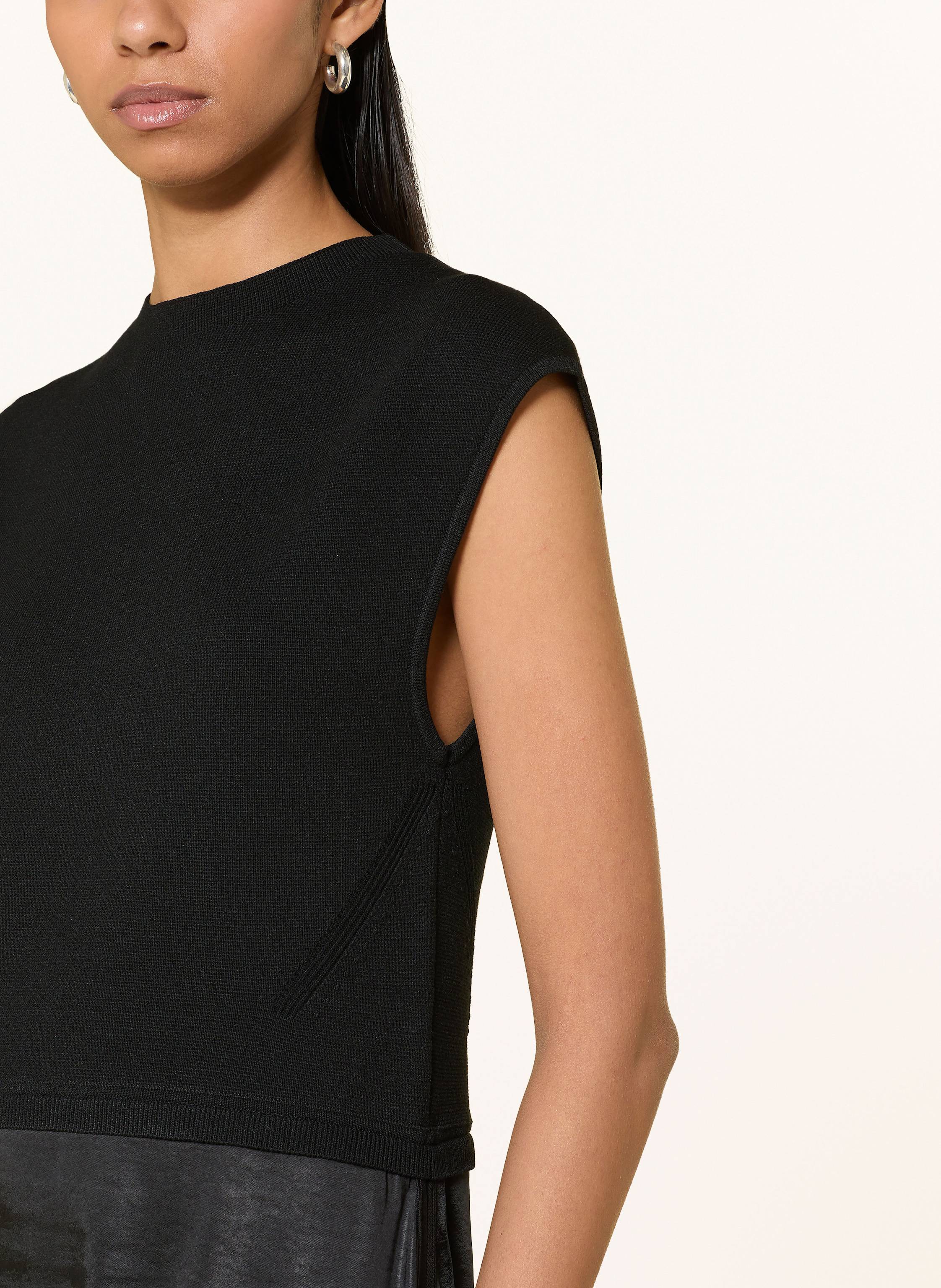 Thumbnail - Boss Kleid Ferdolini Im Materialmix schwarz