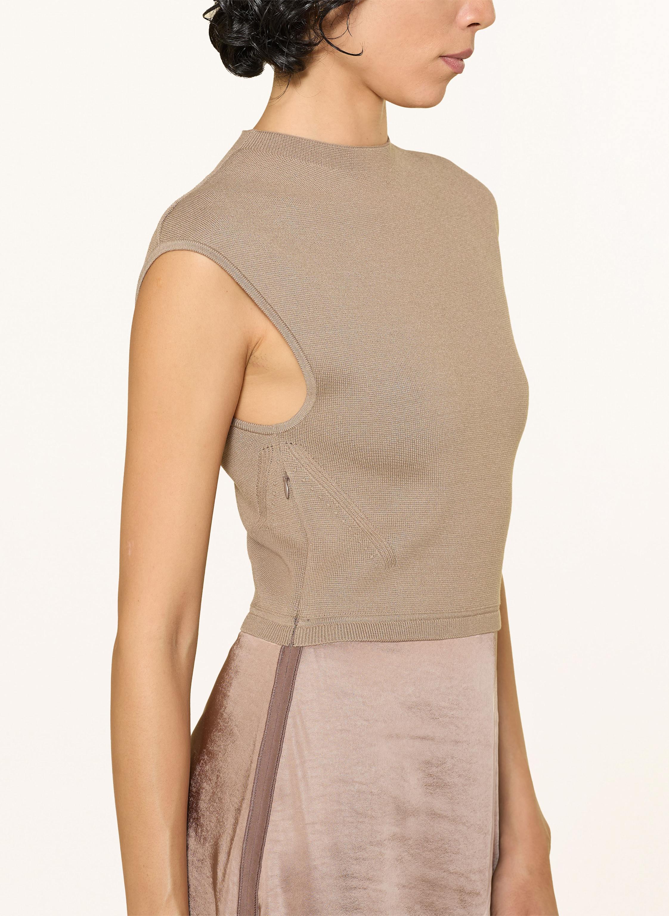 Thumbnail - Boss Kleid Ferdolini Im Materialmix braun