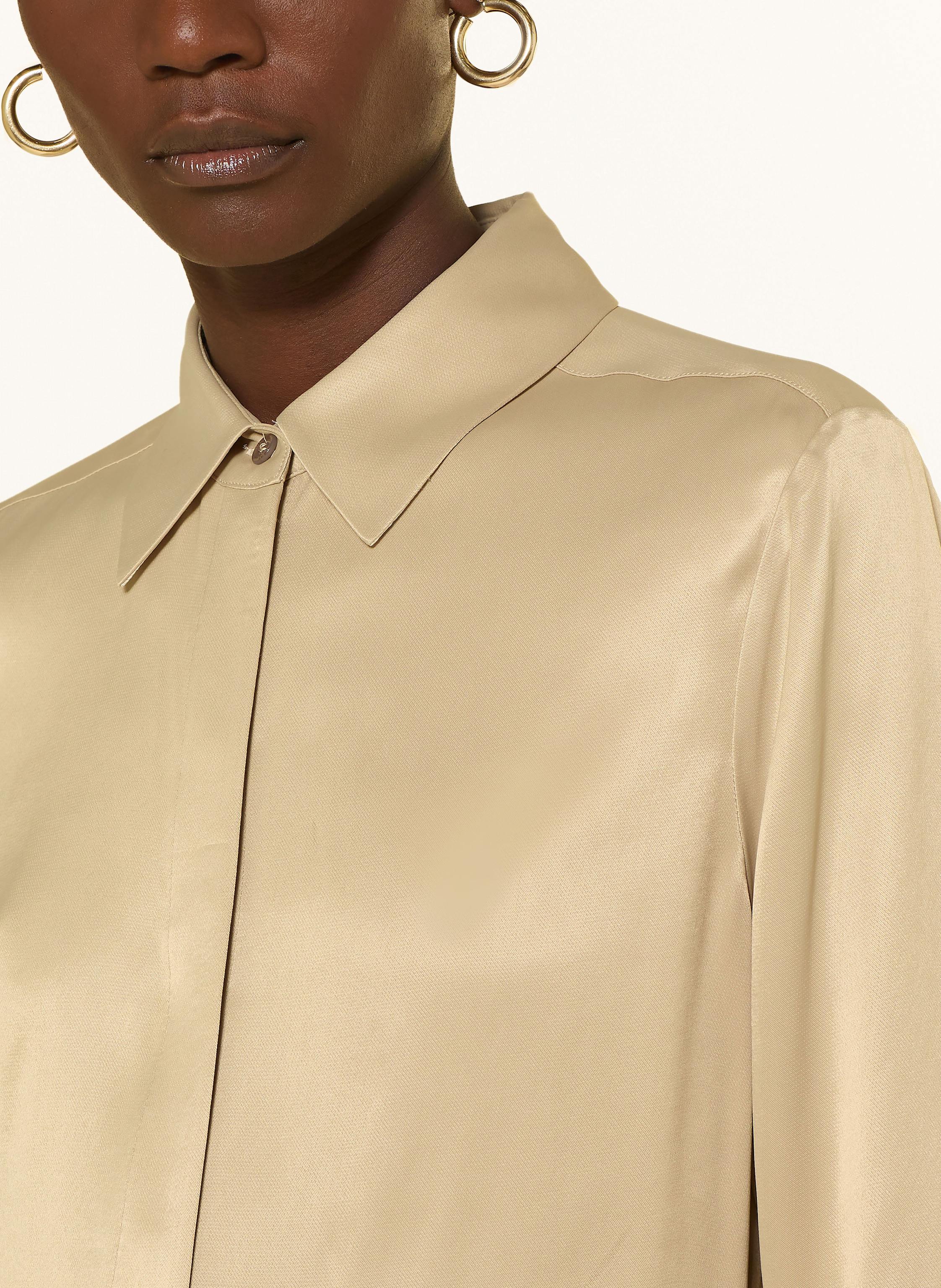 Thumbnail - Boss Hemdbluse beruta1 Aus Satin beige