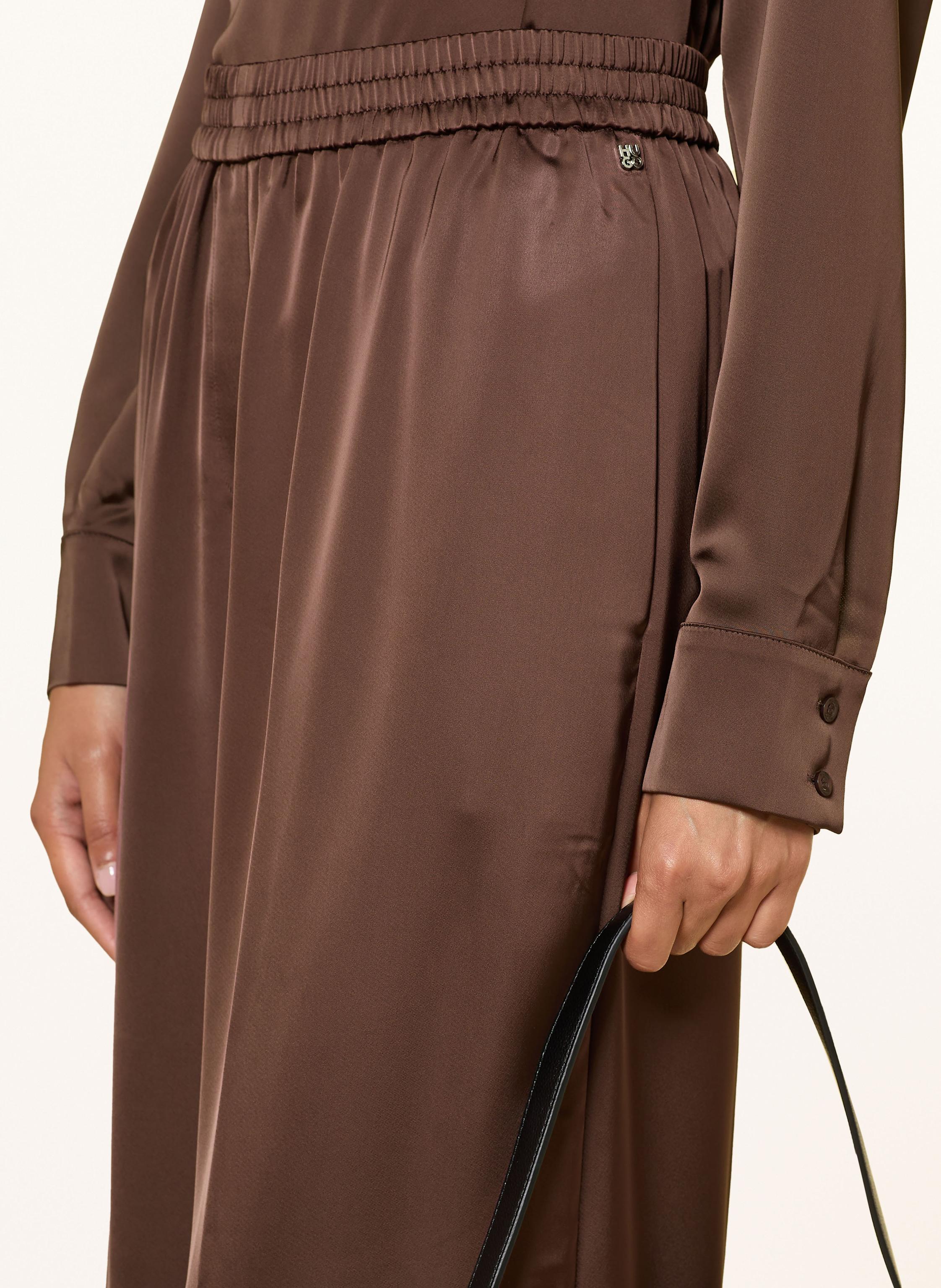 Thumbnail - Hugo Marlenehose Hasabella Aus Satin braun
