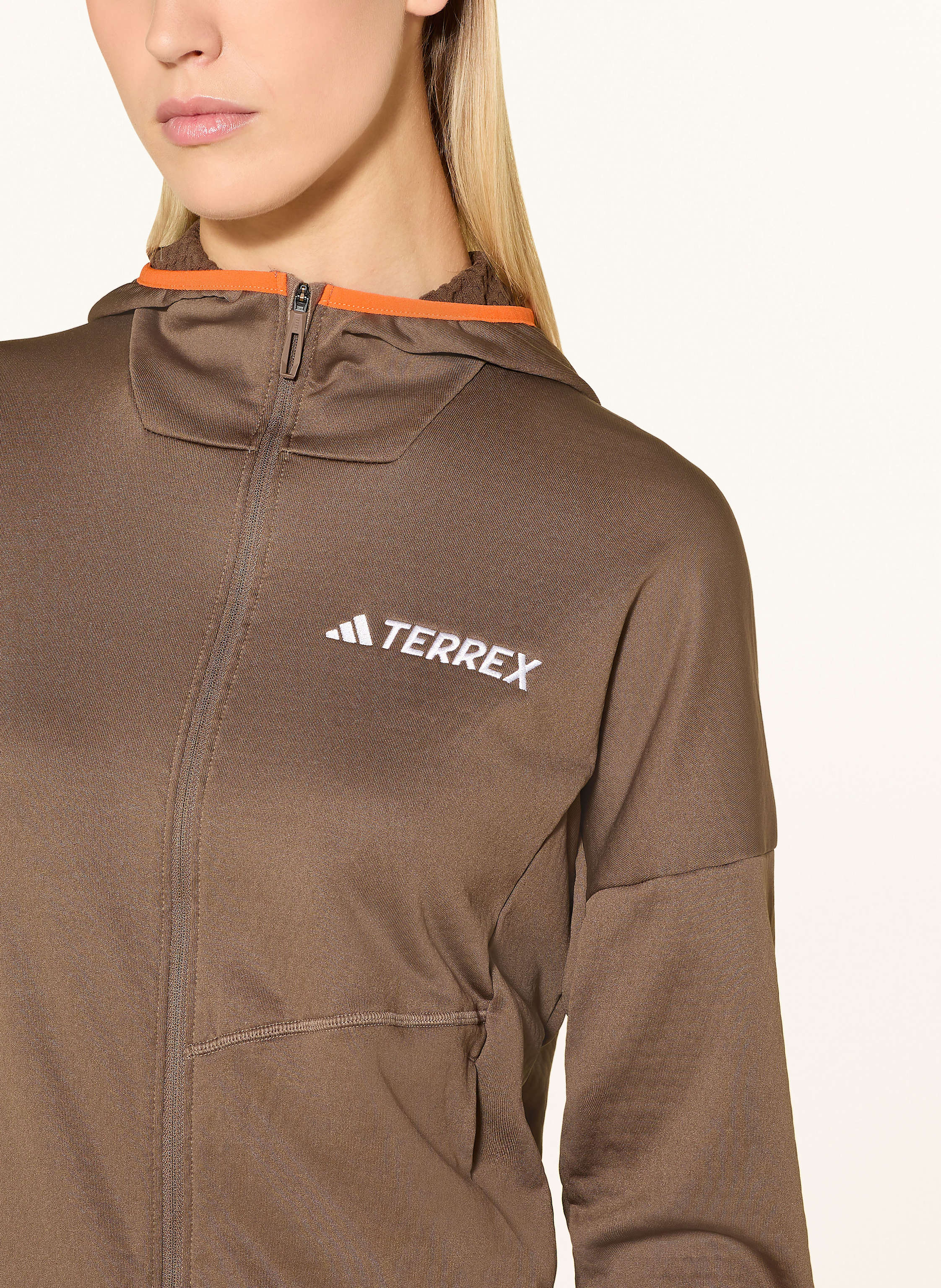 Thumbnail - Adidas Terrex Fleecejacke Terrex Xperior Climawarm Lifgt Fleece Hooded braun