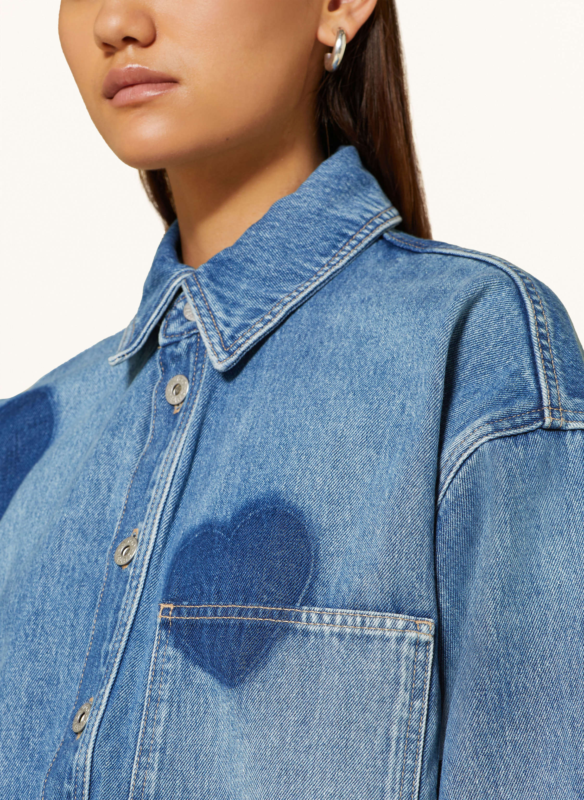 Thumbnail - Hugo Jeans-Overshirt Garesa blau