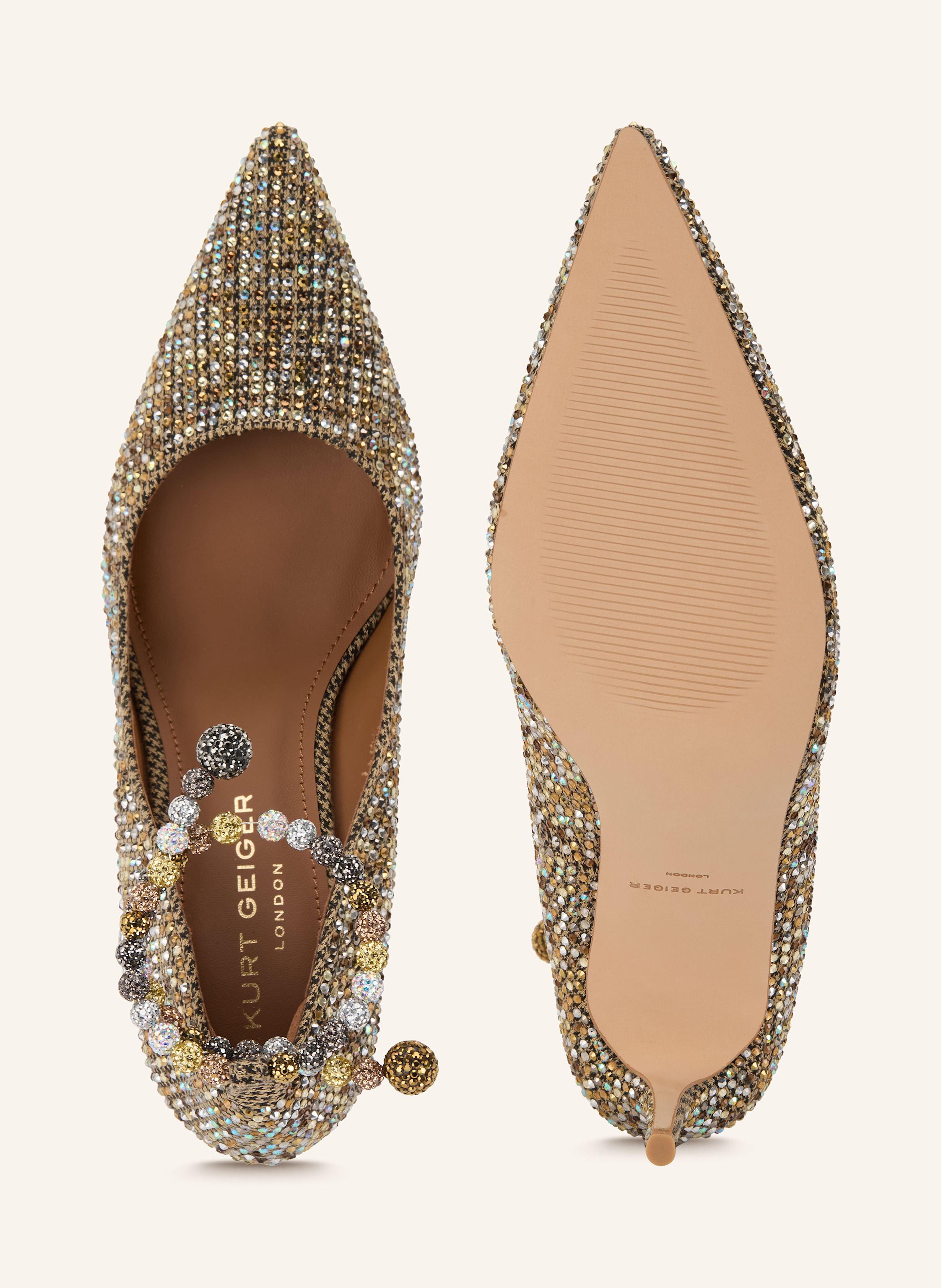 Thumbnail - Kurt Geiger Pumps Belgravia Mit Schmucksteinen gold
