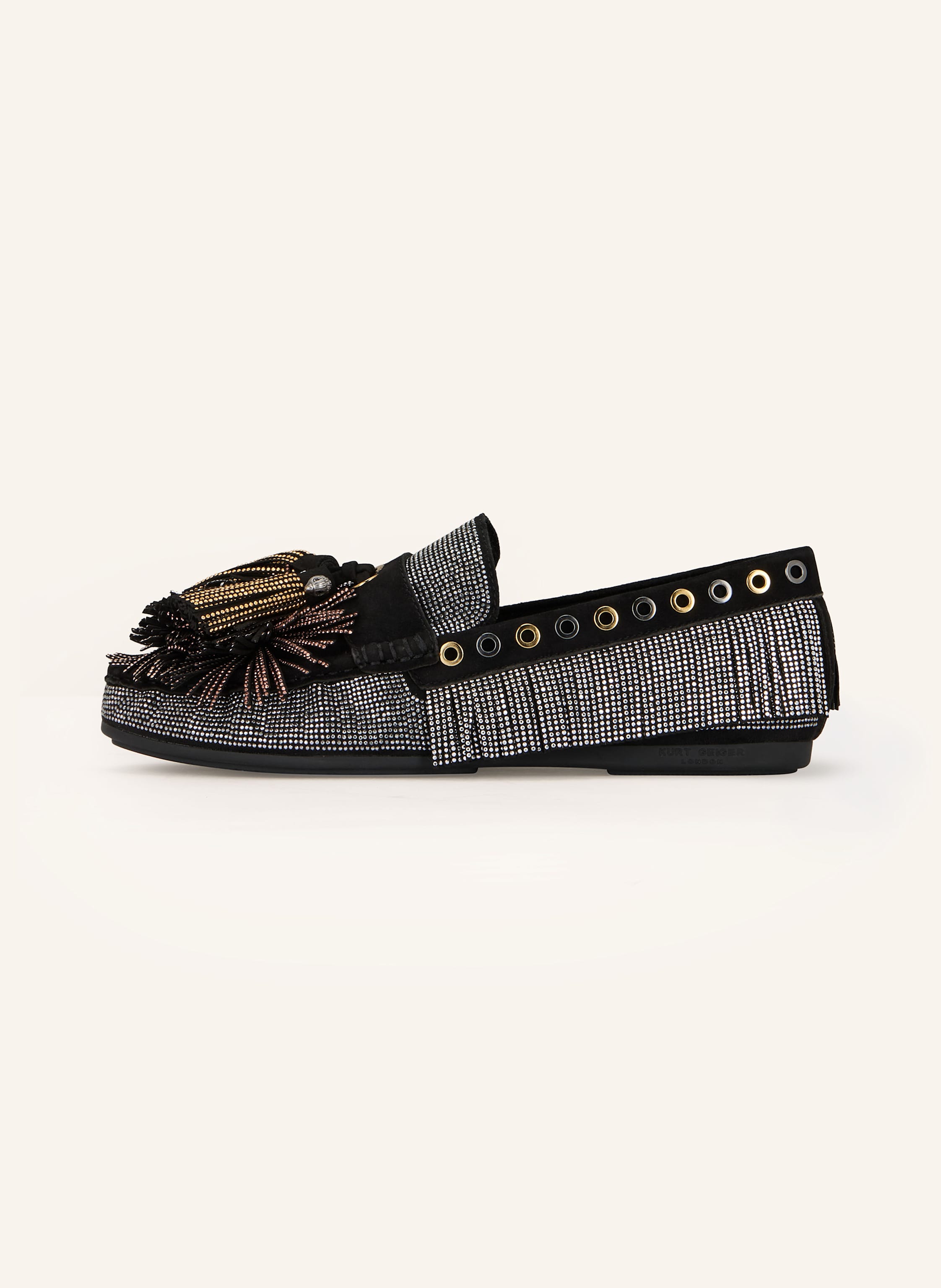 Thumbnail - Kurt Geiger Loafer Pom Pom Mit Schmucksteinen schwarz