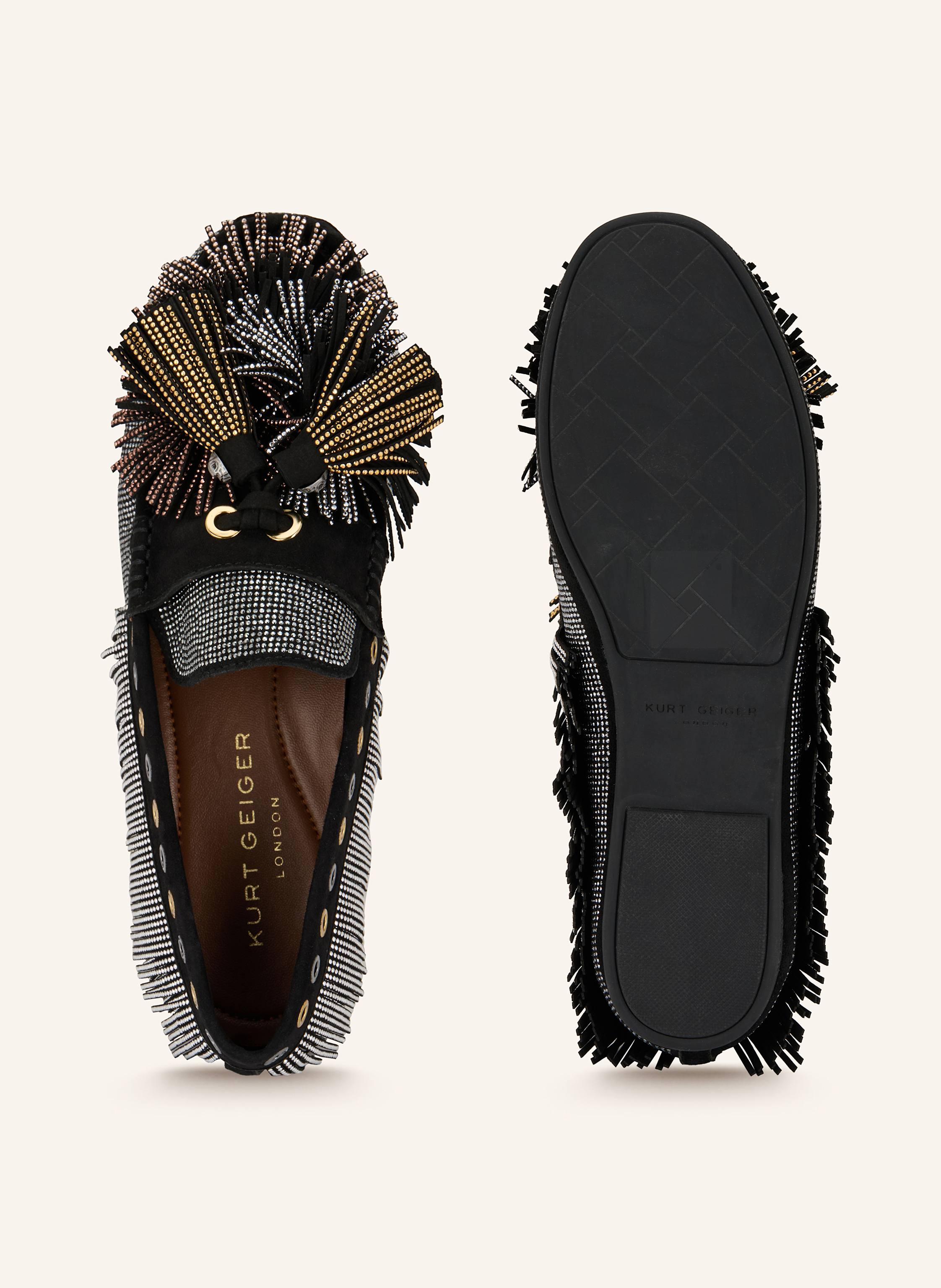 Thumbnail - Kurt Geiger Loafer Pom Pom Mit Schmucksteinen schwarz