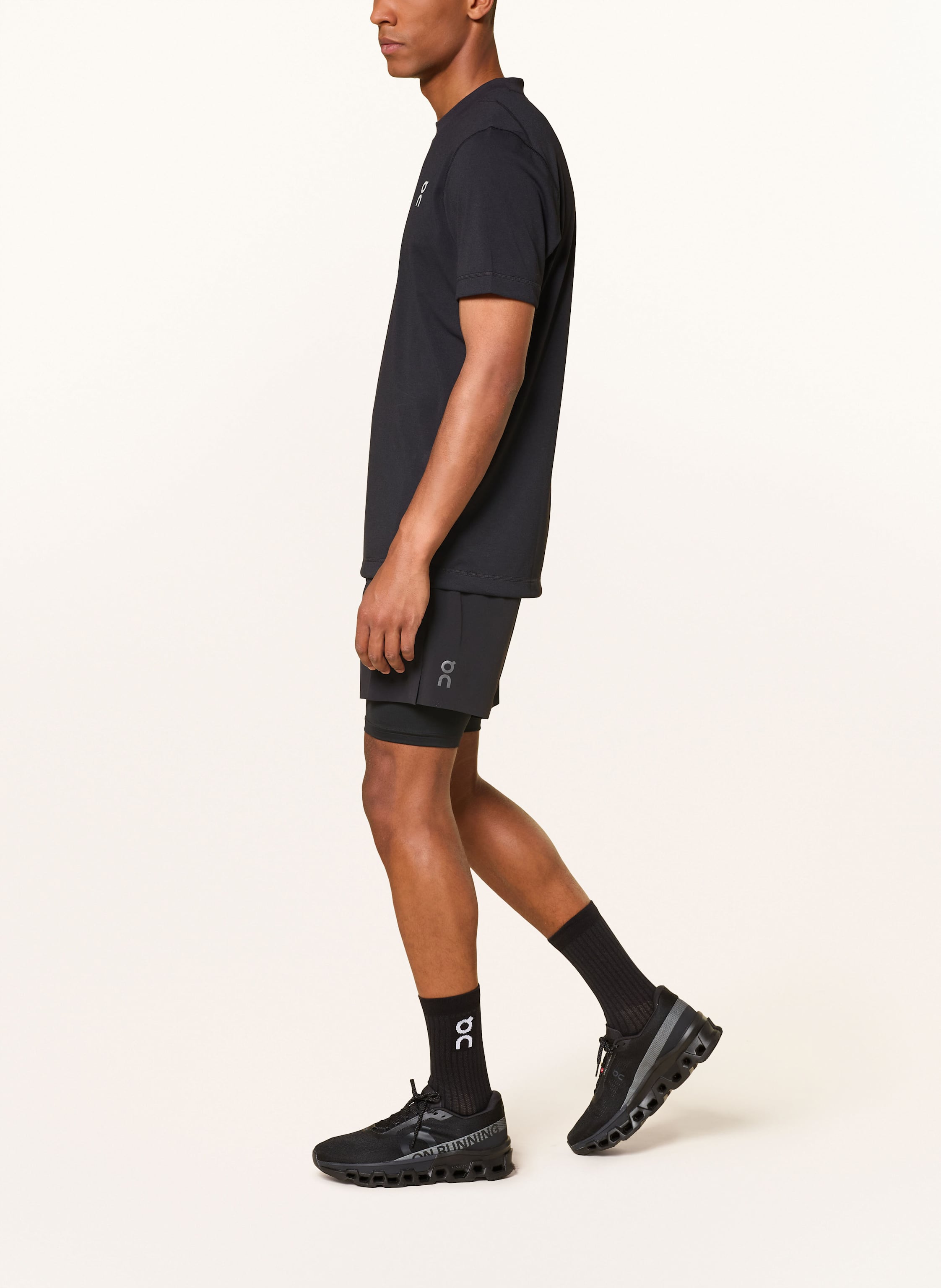 Thumbnail - On 2-In-1-Laufshorts Performance schwarz