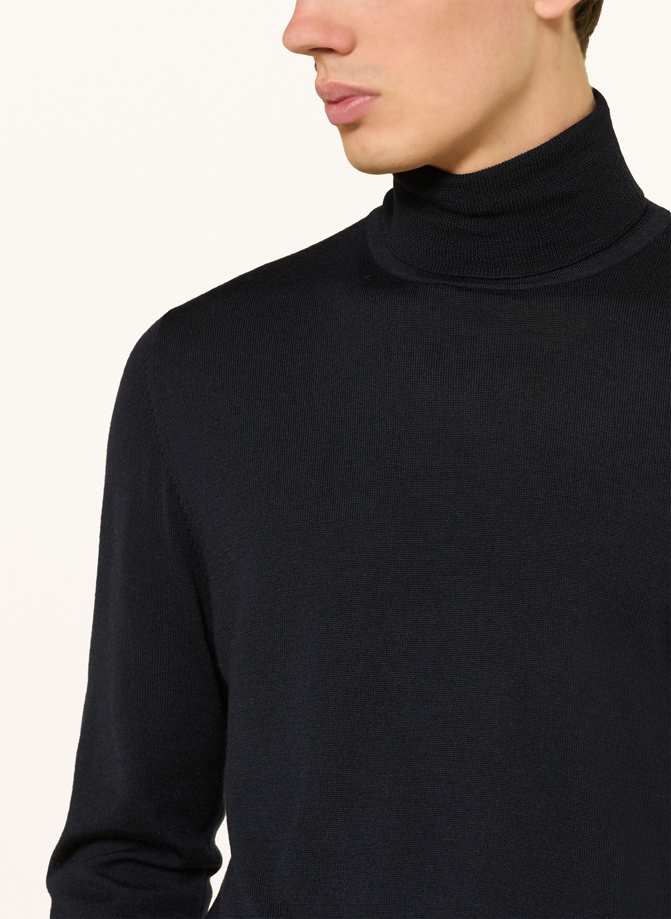 Thumbnail - Paul Rollkragenpullover Aus Merinowolle blau