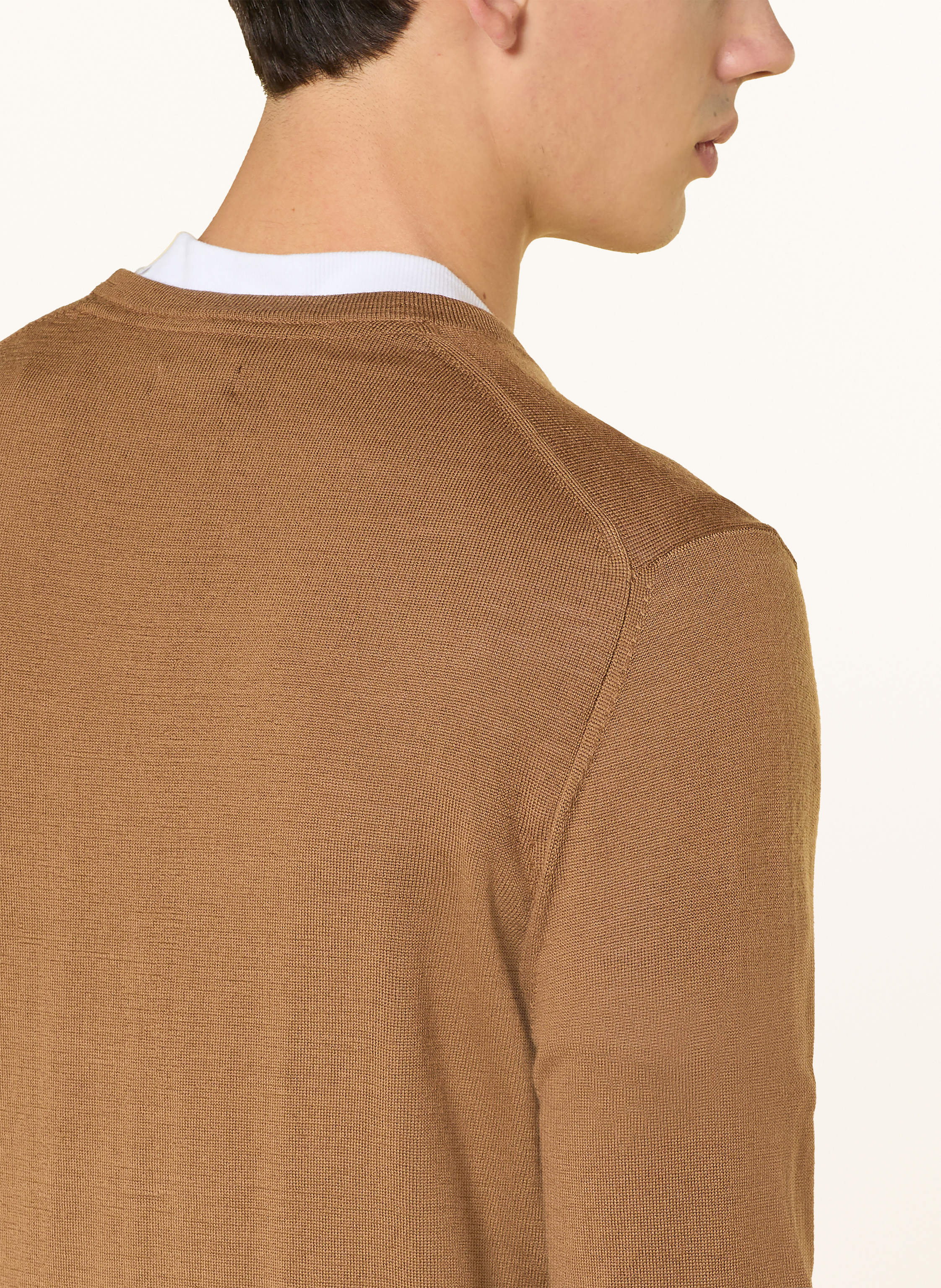 Thumbnail - Paul Pullover Aus Merinowolle braun