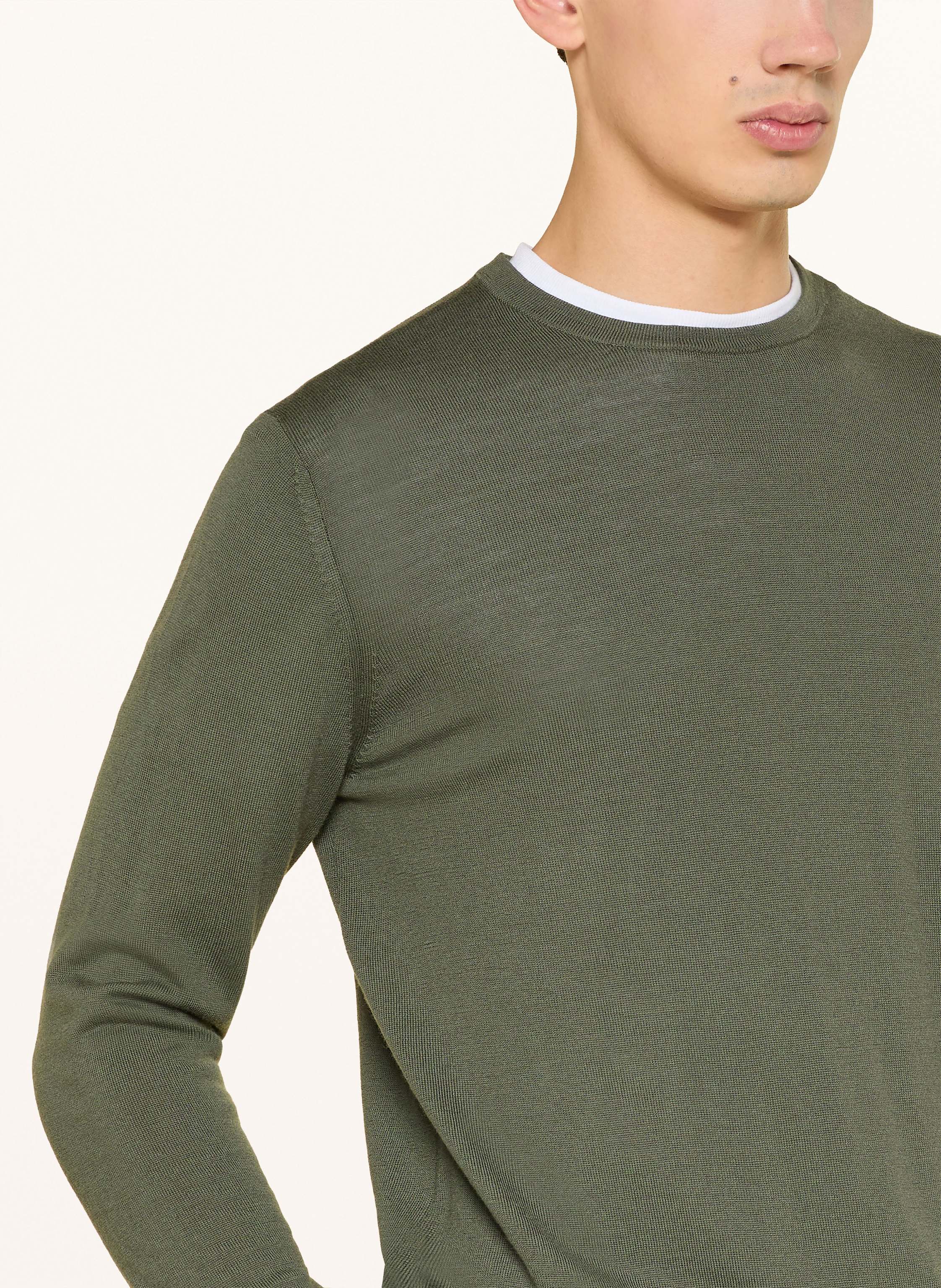 Thumbnail - Paul Pullover Aus Merinowolle gruen